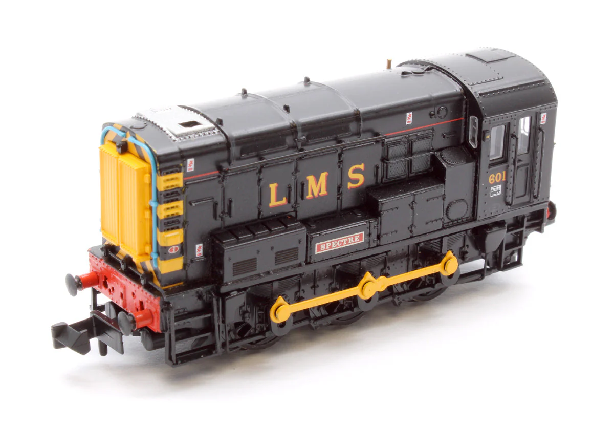 Pre-Owned 371-020DB Class 08 601 'Spectre' LMS Black Diesel Locomotive - DCC Fitted - Image 8