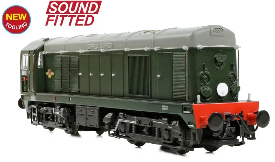 371-030ASF Class 20/0 Disc Headcode & Tablet Catcher D8032 BR Green (Late Crest) Diesel Locomotive - DCC Sound - Image 3