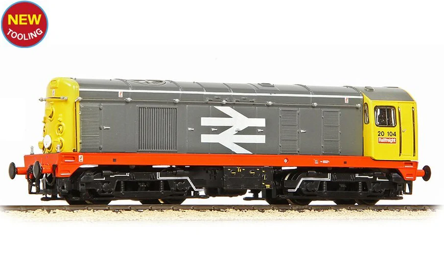 371-039A Class 20/0 Disc Headcode 20104 BR Railfreight (Red Stripe) Diesel Locomotive - Image 5