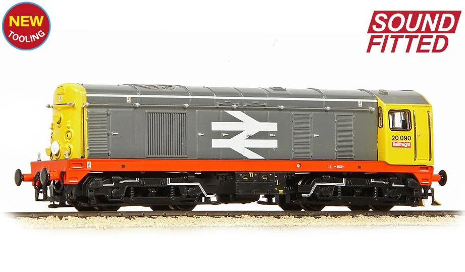 371-039SF Class 20/0 Disc Headcode 20090 BR Railfreight (Red Stripe) Diesel Locomotive - DCC Sound - Image 5