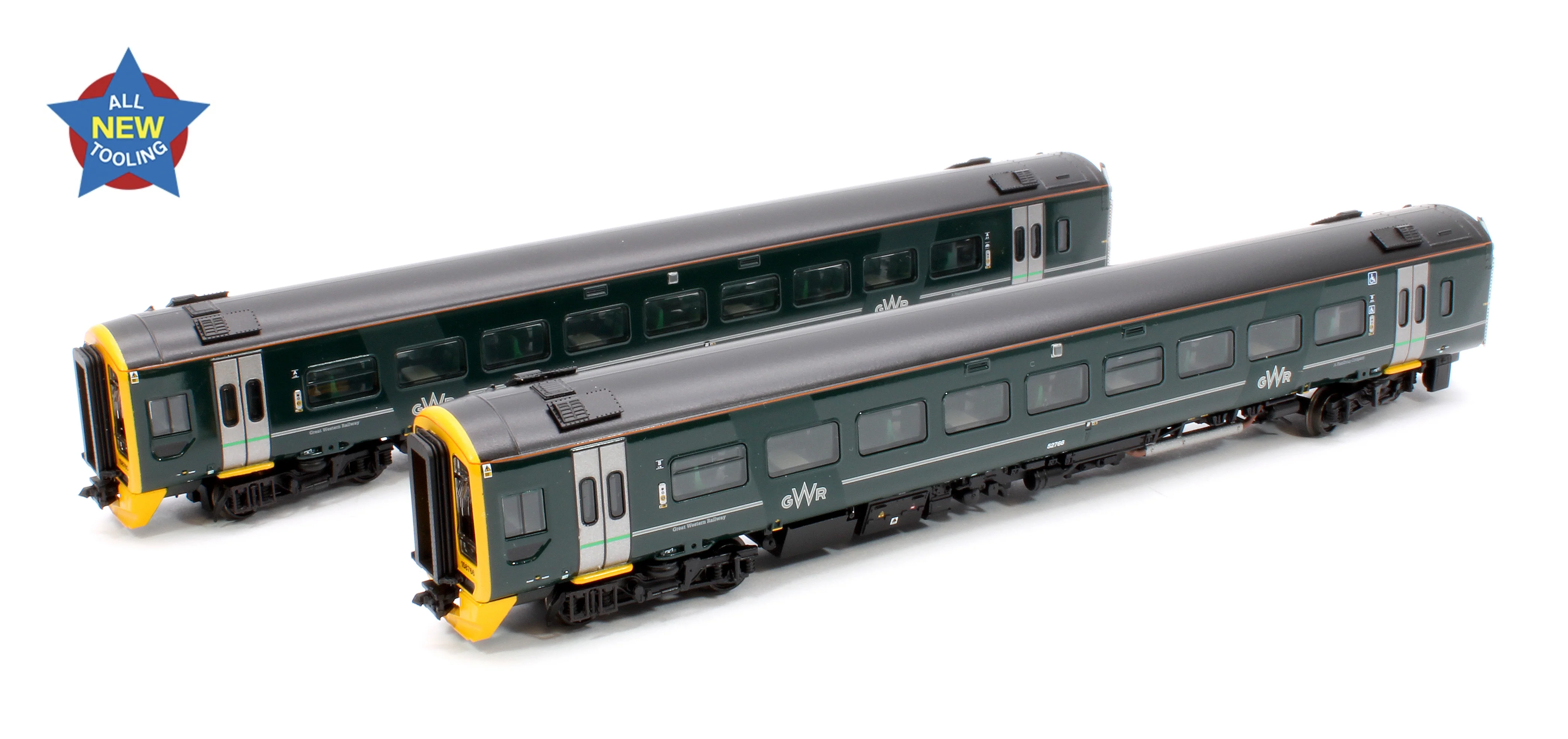 371-857 Class 158 2-Car DMU 158766 GWR Green (FirstGroup)