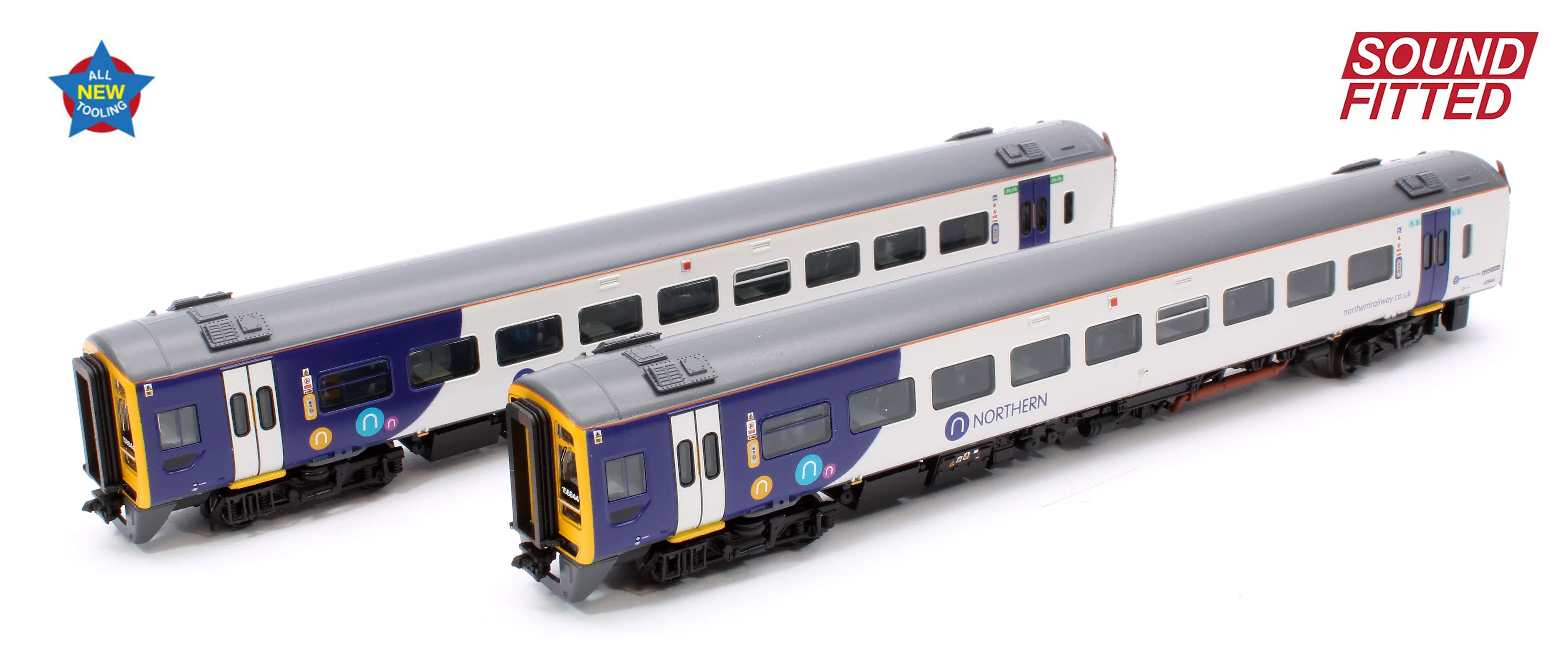 371-858SF Class 158 2-Car DMU 158844 Northern - DCC Sound