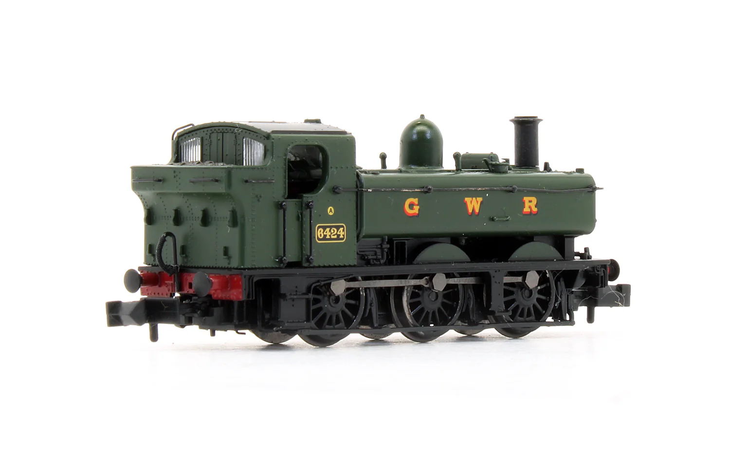 Pre-Owned 371-985A Class 64XX Pannier Tank 6424 GWR Green Steam Locomotive - Image 2