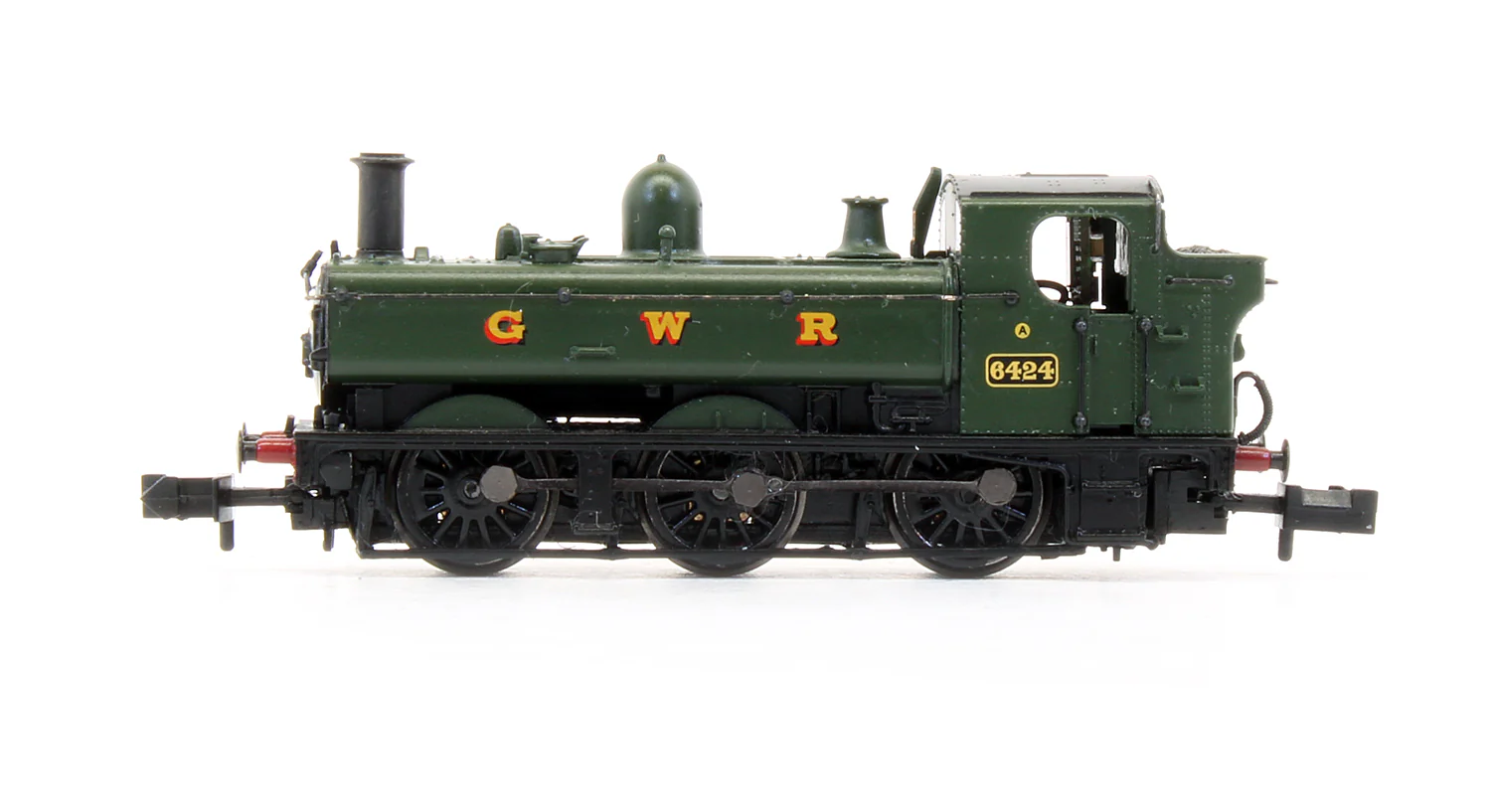 Pre-Owned 371-985A Class 64XX Pannier Tank 6424 GWR Green Steam Locomotive - Image 4
