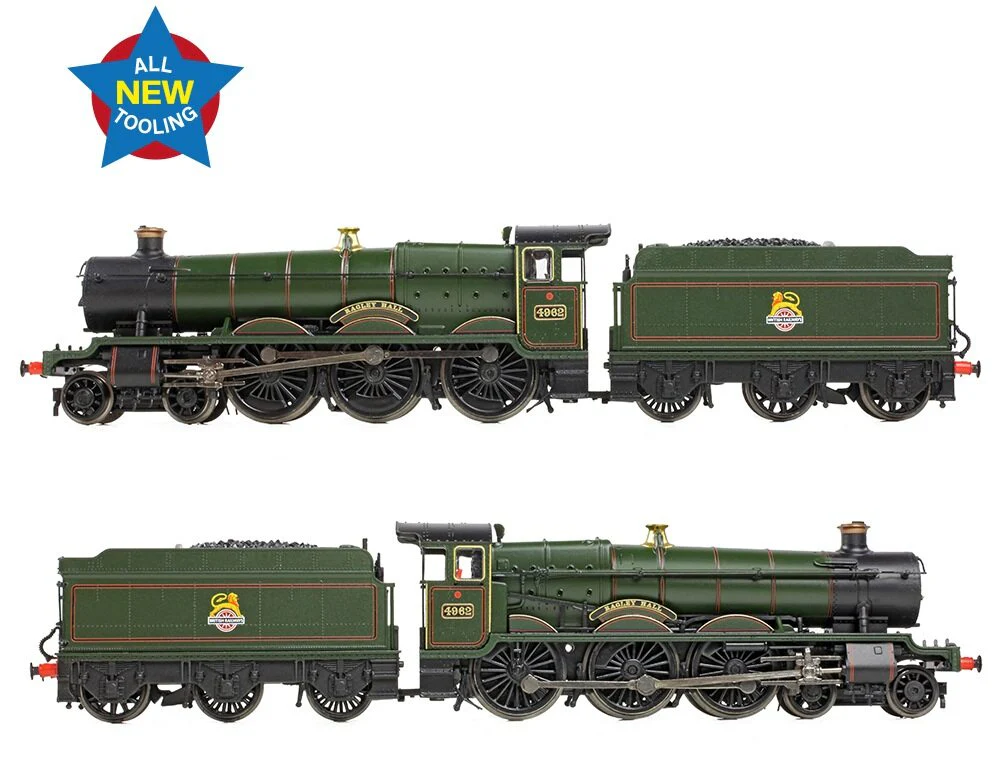 372-010 GWR 49XX 'Hall' 4962 'Ragley Hall' BR Lined Green (Early Emblem) Steam Locomotive - Image 7