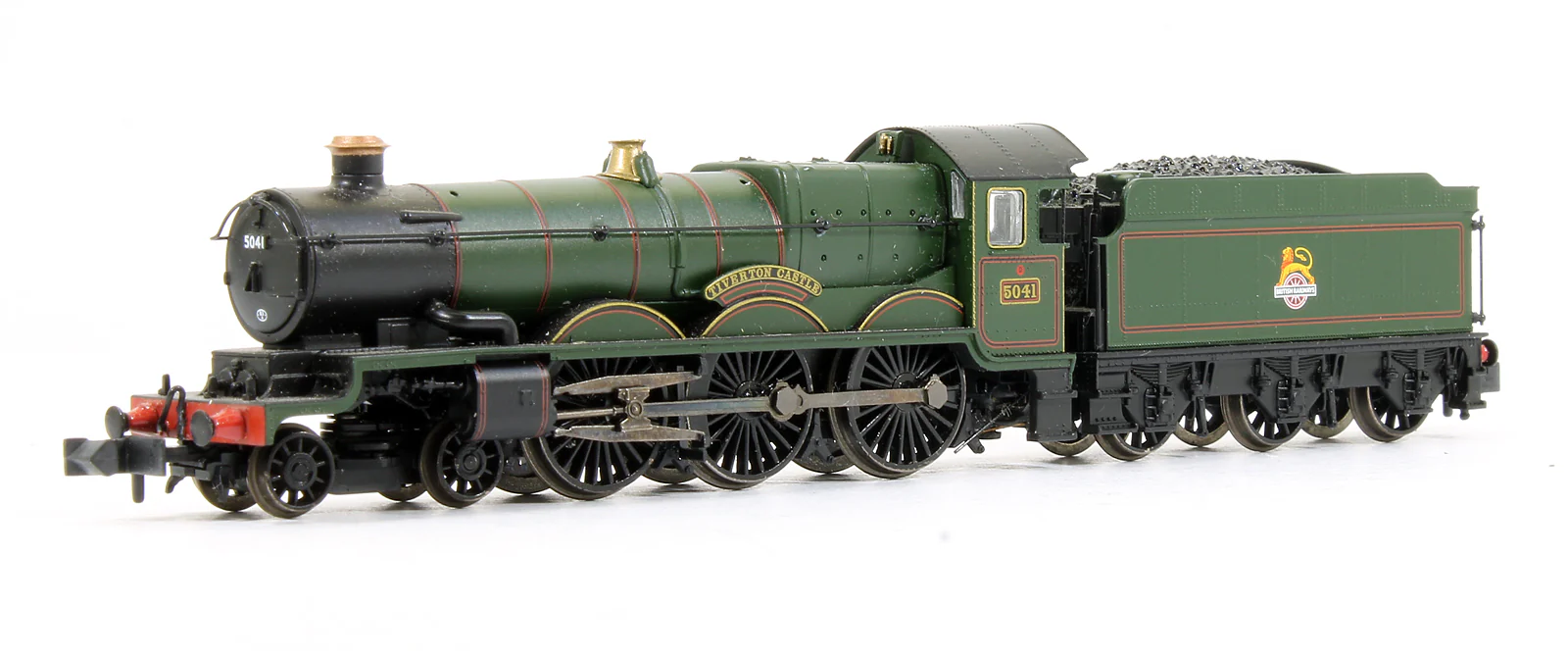 Pre-Owned 372-031 Castle Class 5041 'Tiverton Castle' BR Green Early Emblem Steam Locomotive - DCC Fitted