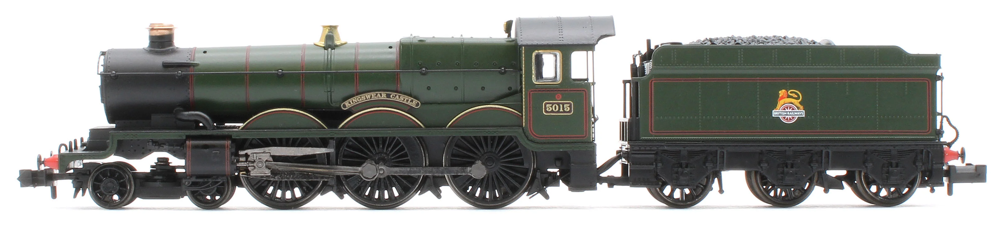 372-031ASF GWR 4073 'Castle' 5015 'Kingswear Castle' BR Lined Green (Early Emblem) Steam Locomotive - DCC Sound - Image 2