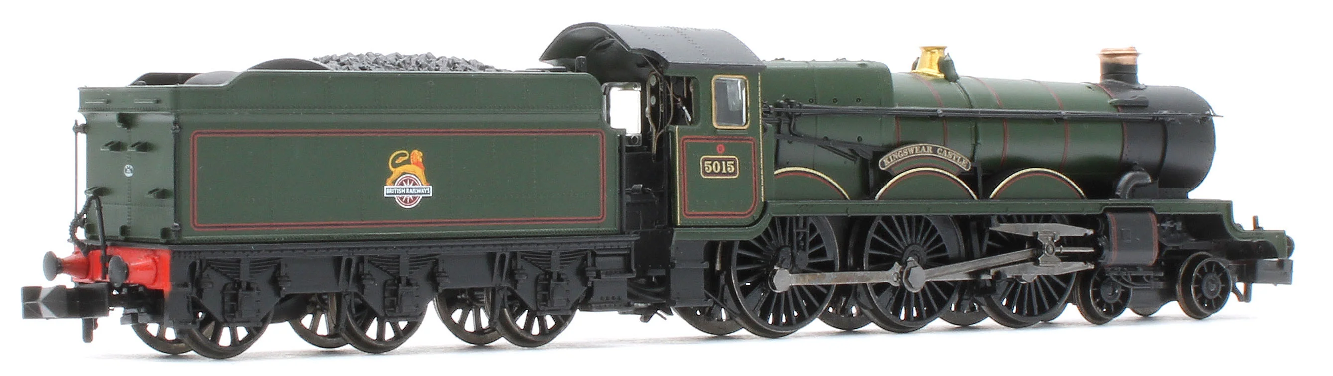 372-031ASF GWR 4073 'Castle' 5015 'Kingswear Castle' BR Lined Green (Early Emblem) Steam Locomotive - DCC Sound - Image 4