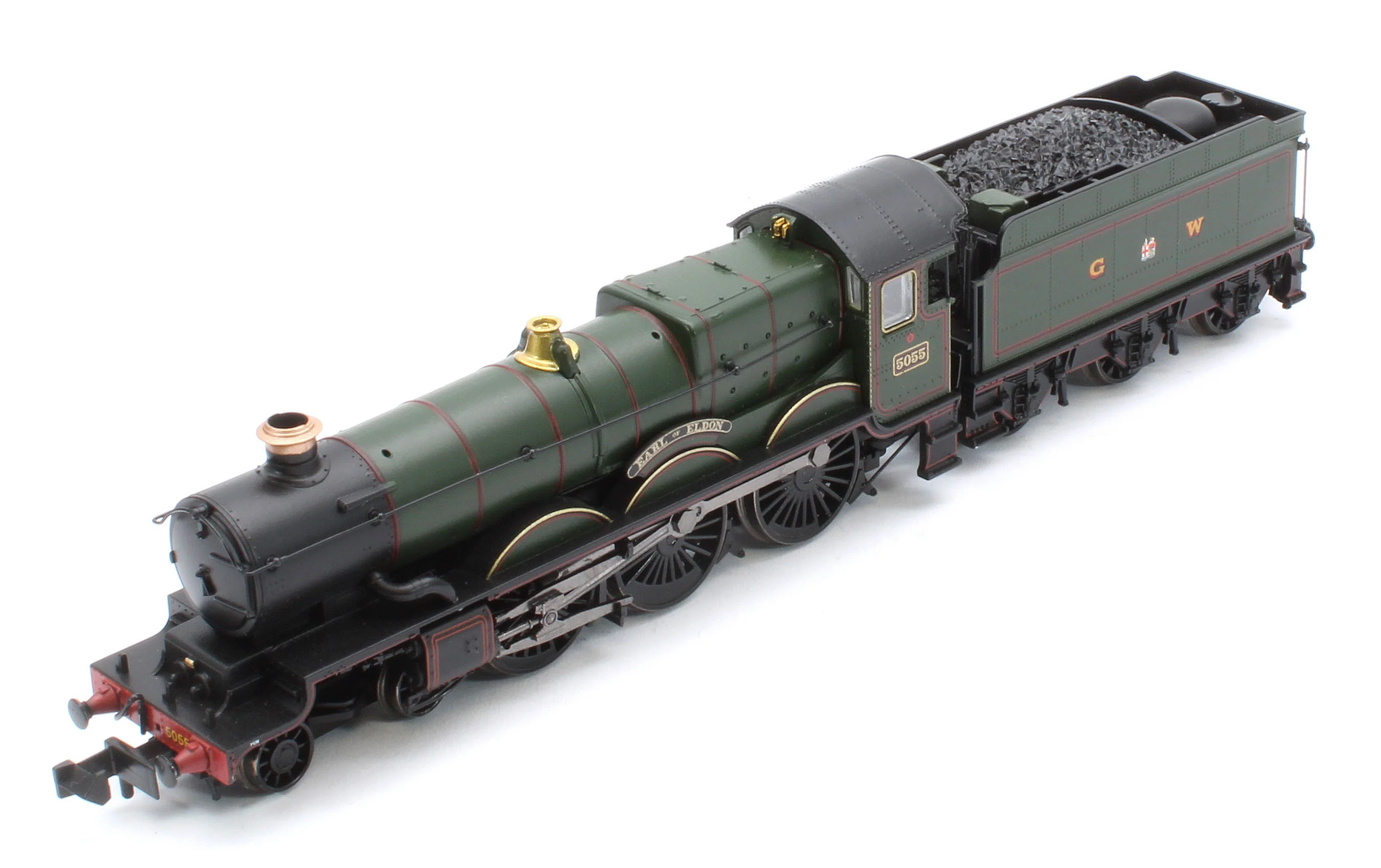372-034SF GWR 4073 'Castle' 5055 'Earl of Eldon' GWR Lined Green (GW Crest) Steam Locomotive - DCC Sound - Image 11