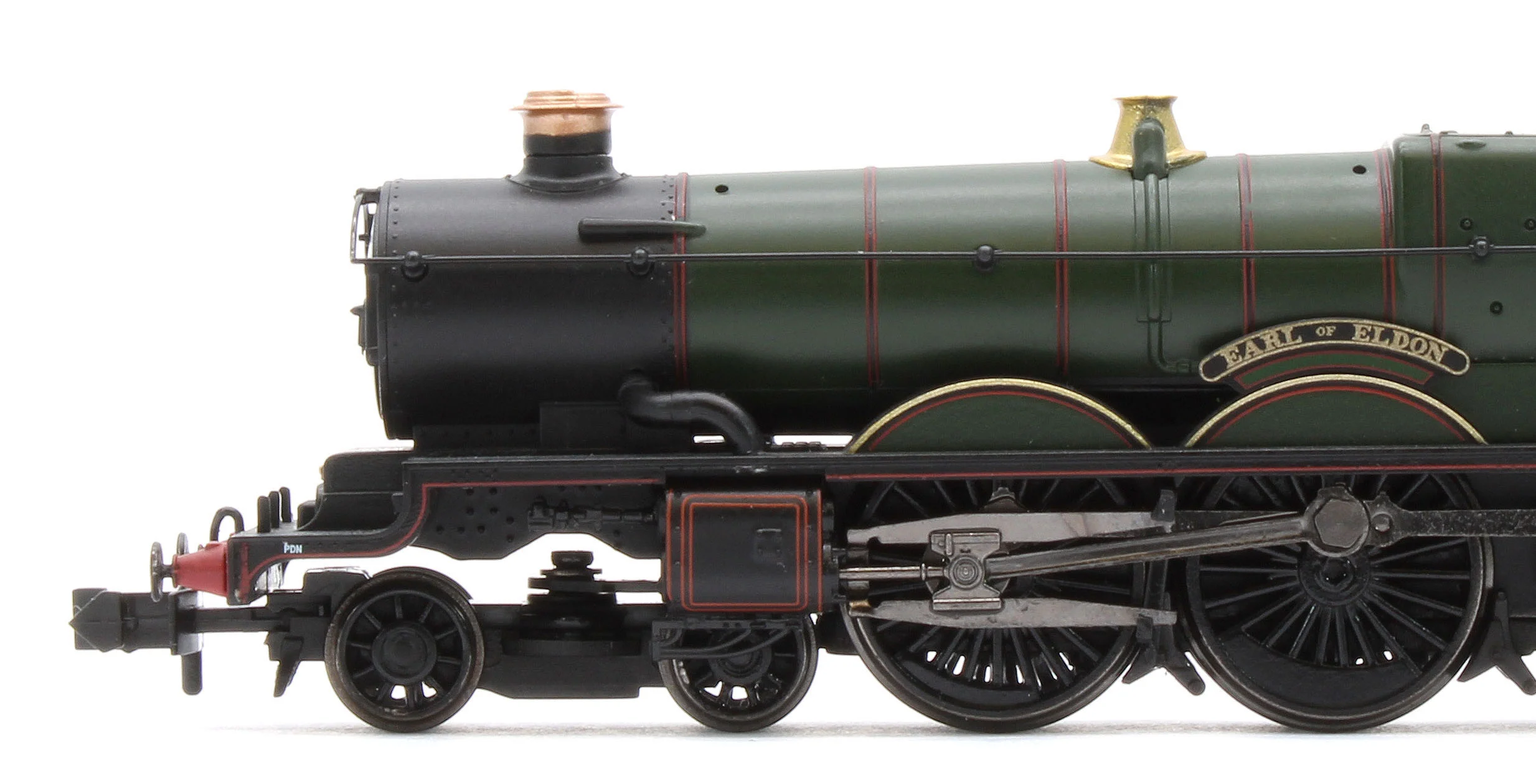 372-034SF GWR 4073 'Castle' 5055 'Earl of Eldon' GWR Lined Green (GW Crest) Steam Locomotive - DCC Sound - Image 8