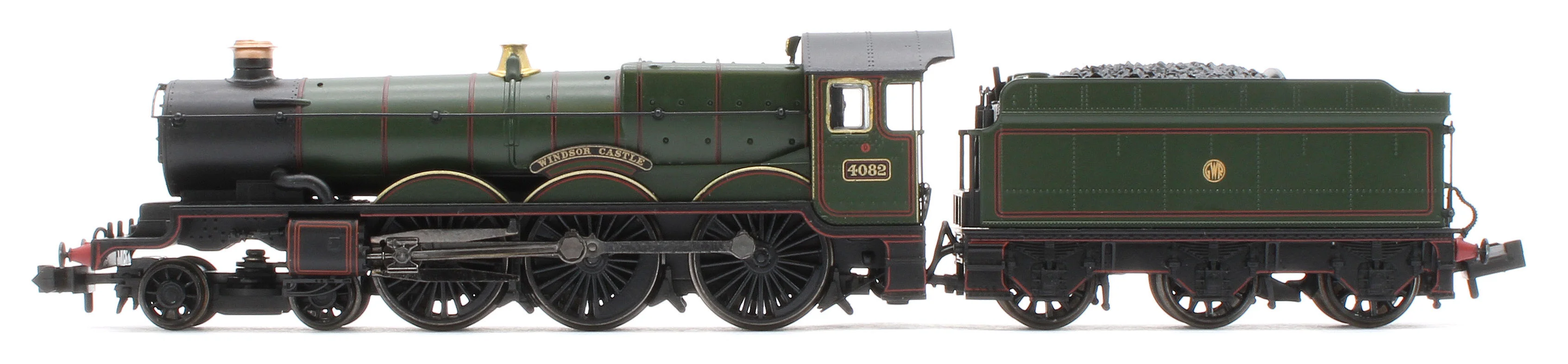 372-035SF GWR 4073 'Castle' 4082 'Windsor Castle' GWR Lined Green (Shirtbutton) Steam Locomotive - DCC Sound - Image 2