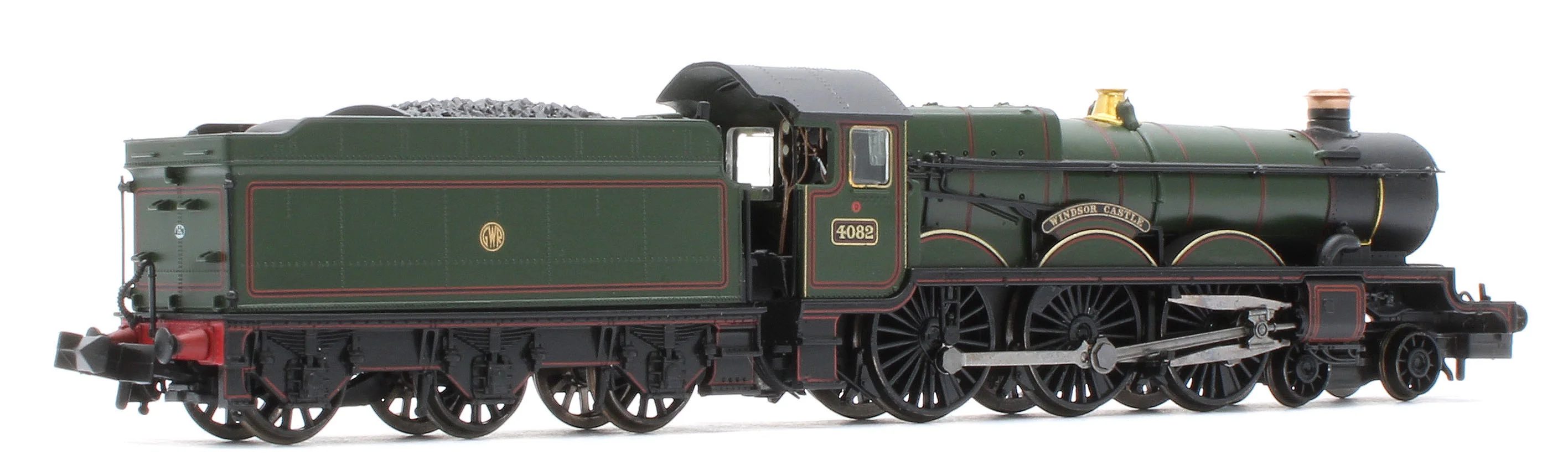 372-035SF GWR 4073 'Castle' 4082 'Windsor Castle' GWR Lined Green (Shirtbutton) Steam Locomotive - DCC Sound - Image 4