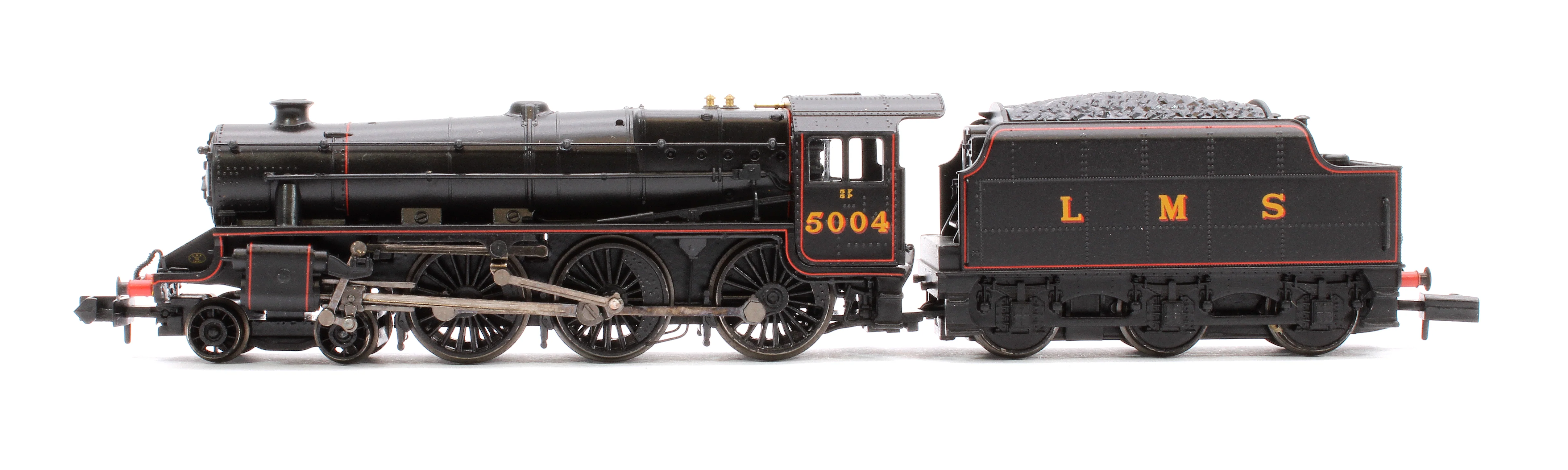 372-135B LMS 5MT 'Black 5' with Riveted Tender 5004 LMS Lined Black - Image 5
