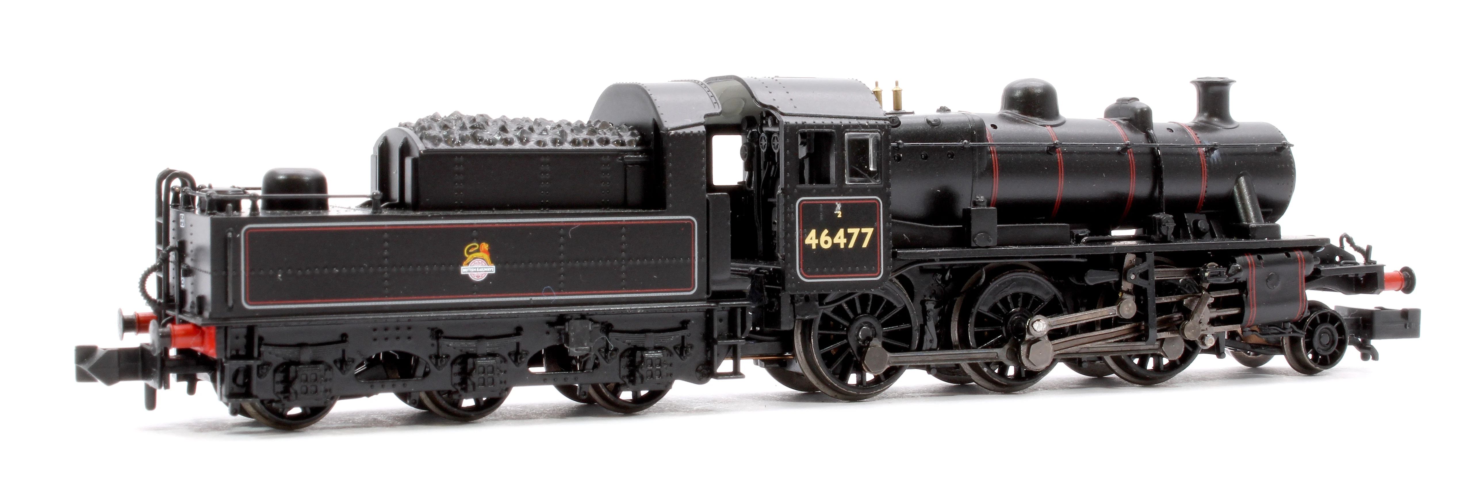 372-626ASF LMS Ivatt 2MT 46477 BR Lined Black (Early Emblem) Steam Locomotive - Sound Fitted - Image 3