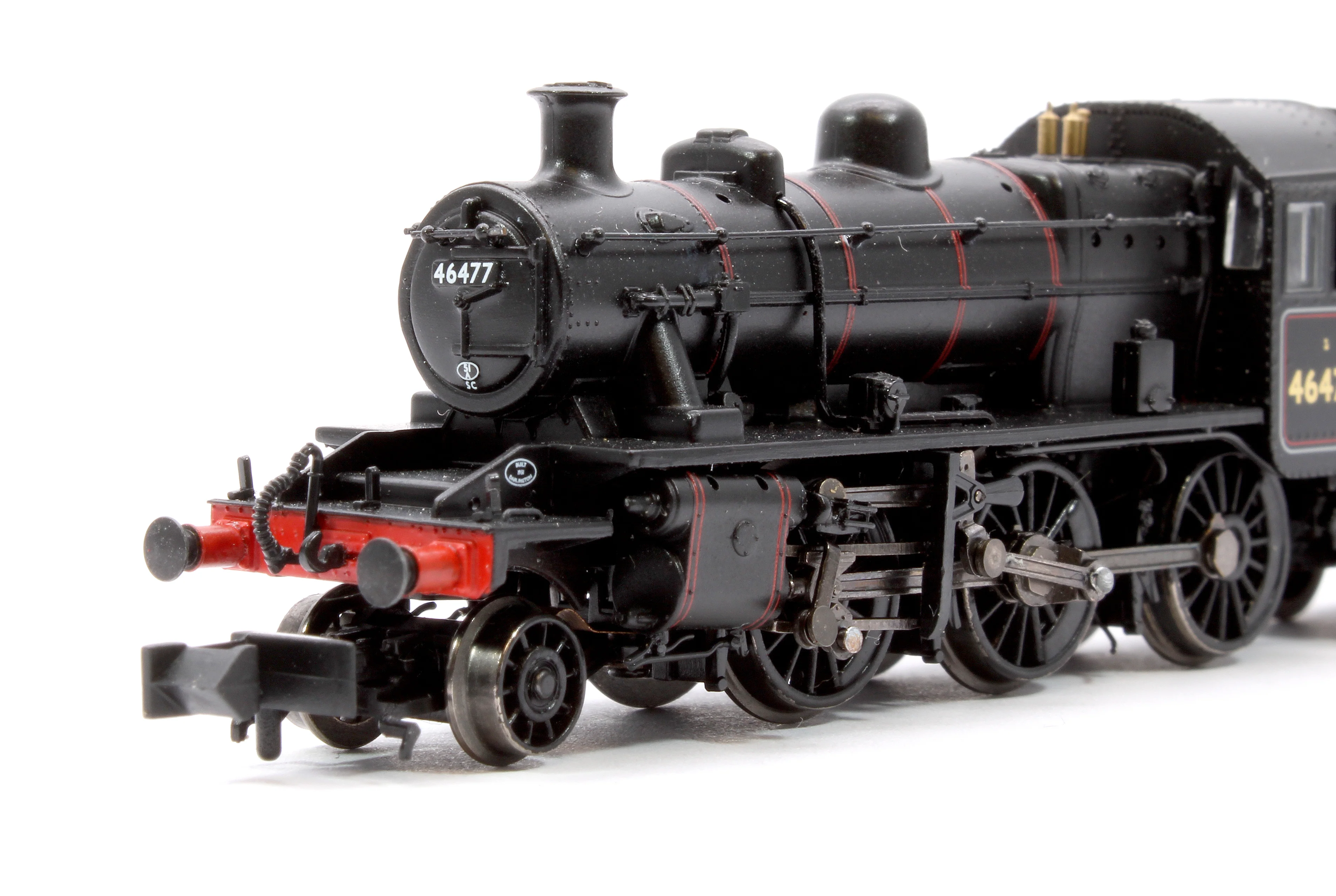 372-626ASF LMS Ivatt 2MT 46477 BR Lined Black (Early Emblem) Steam Locomotive - Sound Fitted - Image 6