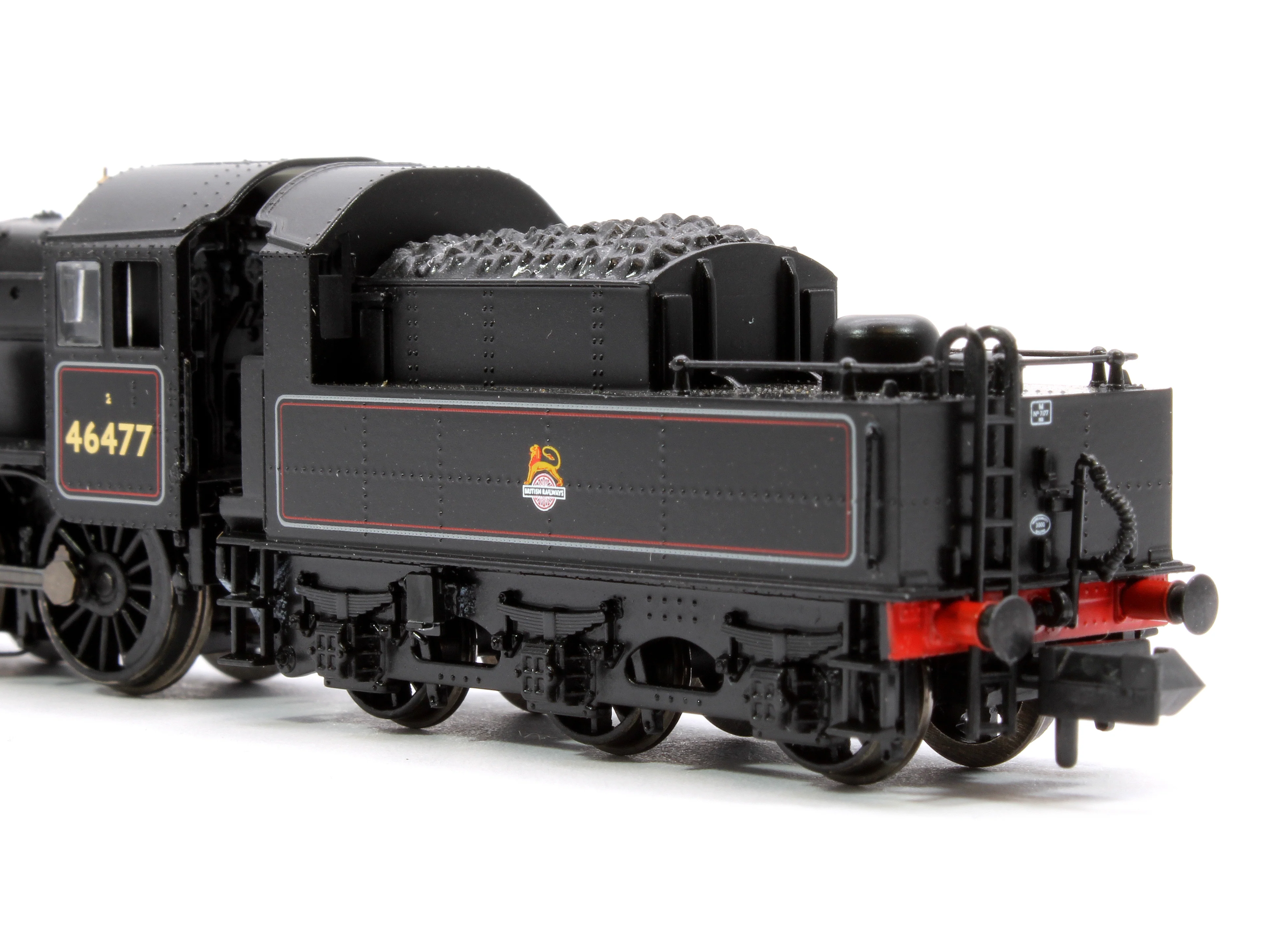 372-626ASF LMS Ivatt 2MT 46477 BR Lined Black (Early Emblem) Steam Locomotive - Sound Fitted - Image 8