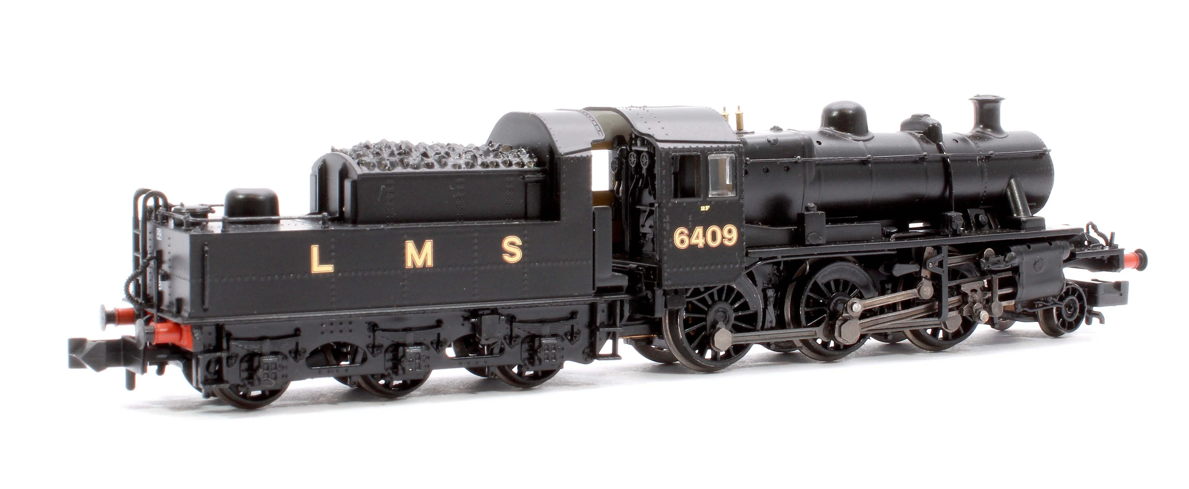 372-627BSF LMS Ivatt 2MT 6409 LMS Black Steam Locomotive - Sound Fitted - Image 3
