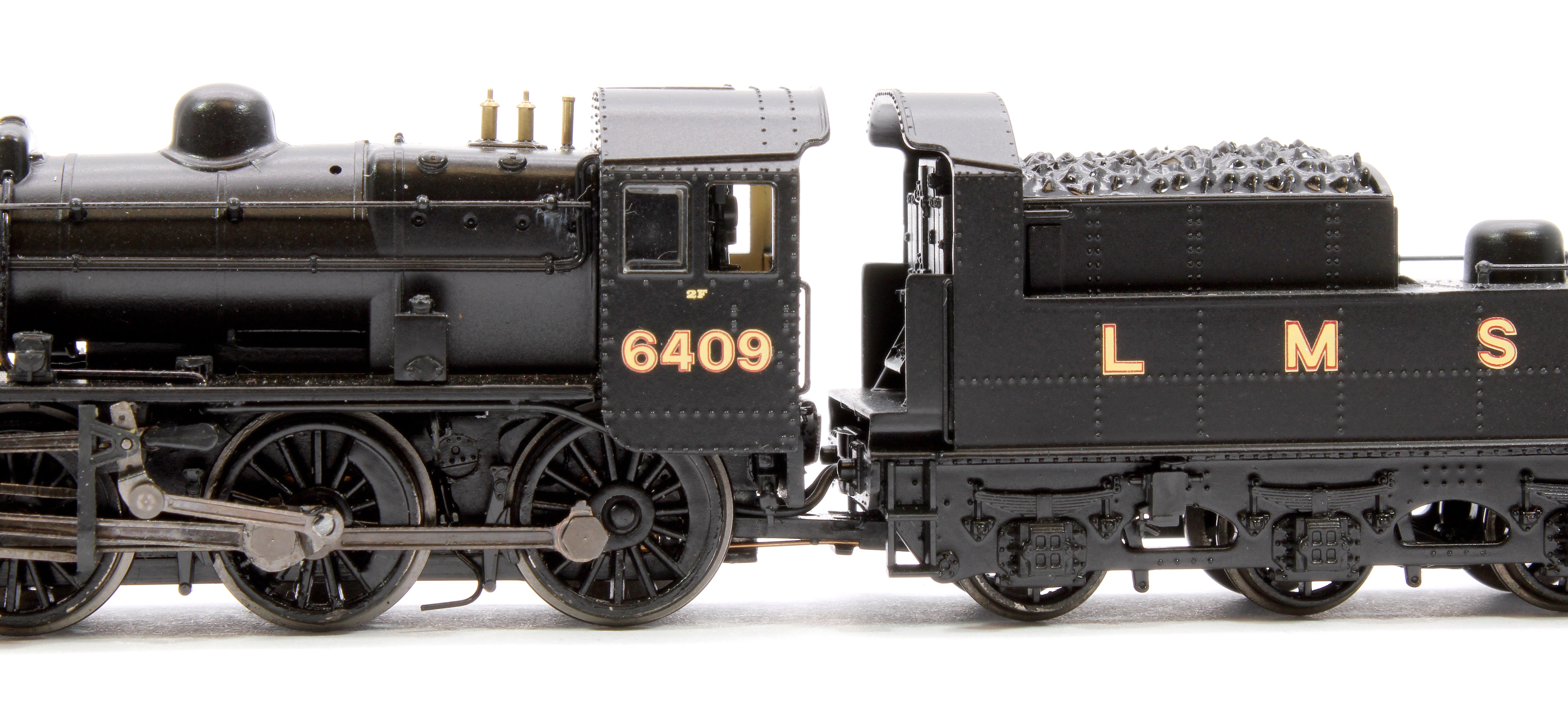 372-627BSF LMS Ivatt 2MT 6409 LMS Black Steam Locomotive - Sound Fitted - Image 7