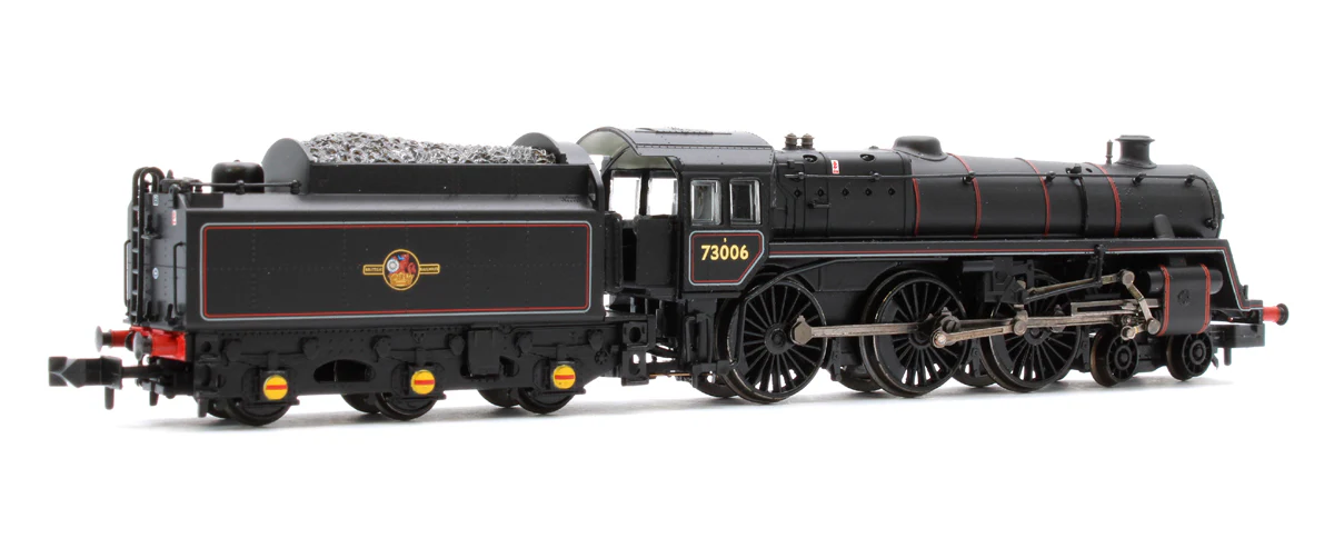 372-729ASF BR Standard 5MT with BR1 Tender 73006 BR Lined Black (Late Crest) DCC Sound - Image 3