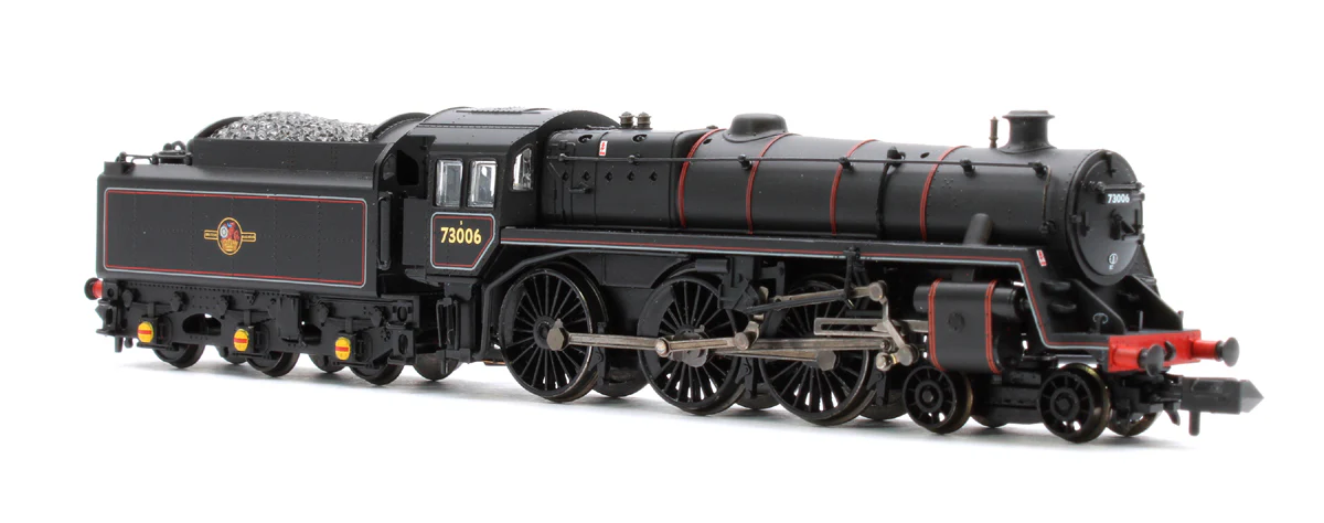372-729ASF BR Standard 5MT with BR1 Tender 73006 BR Lined Black (Late Crest) DCC Sound - Image 4