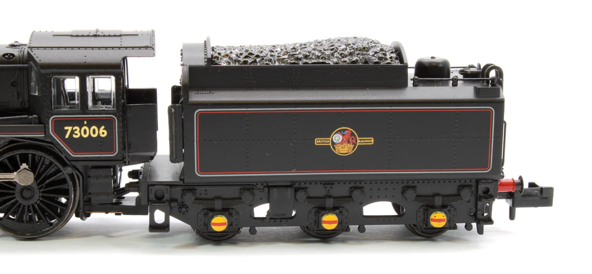 372-729ASF BR Standard 5MT with BR1 Tender 73006 BR Lined Black (Late Crest) DCC Sound - Image 7