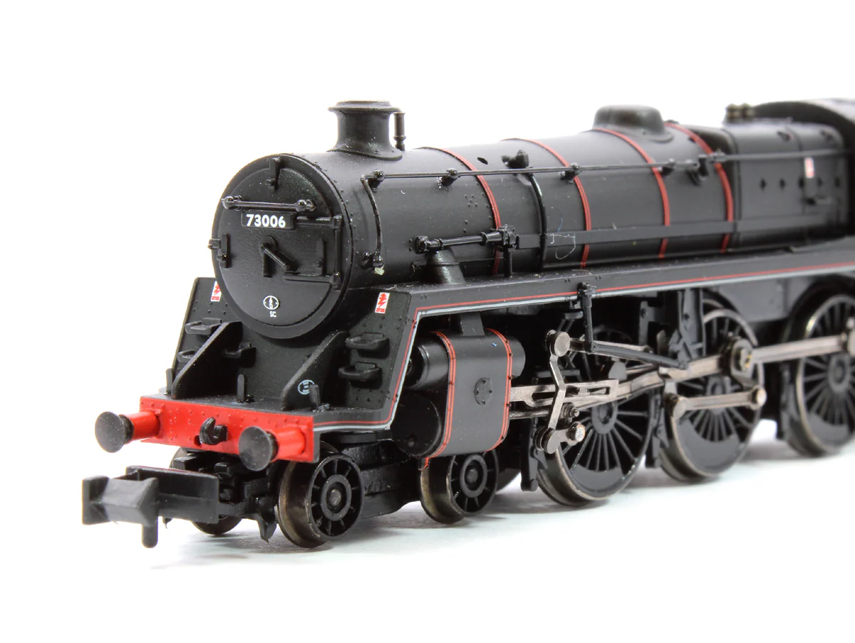 372-729ASF BR Standard 5MT with BR1 Tender 73006 BR Lined Black (Late Crest) DCC Sound - Image 8