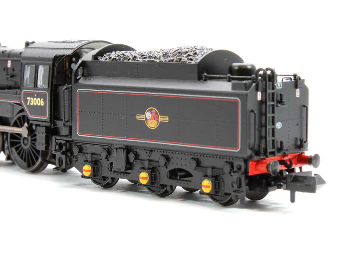 372-729ASF BR Standard 5MT with BR1 Tender 73006 BR Lined Black (Late Crest) DCC Sound - Image 9