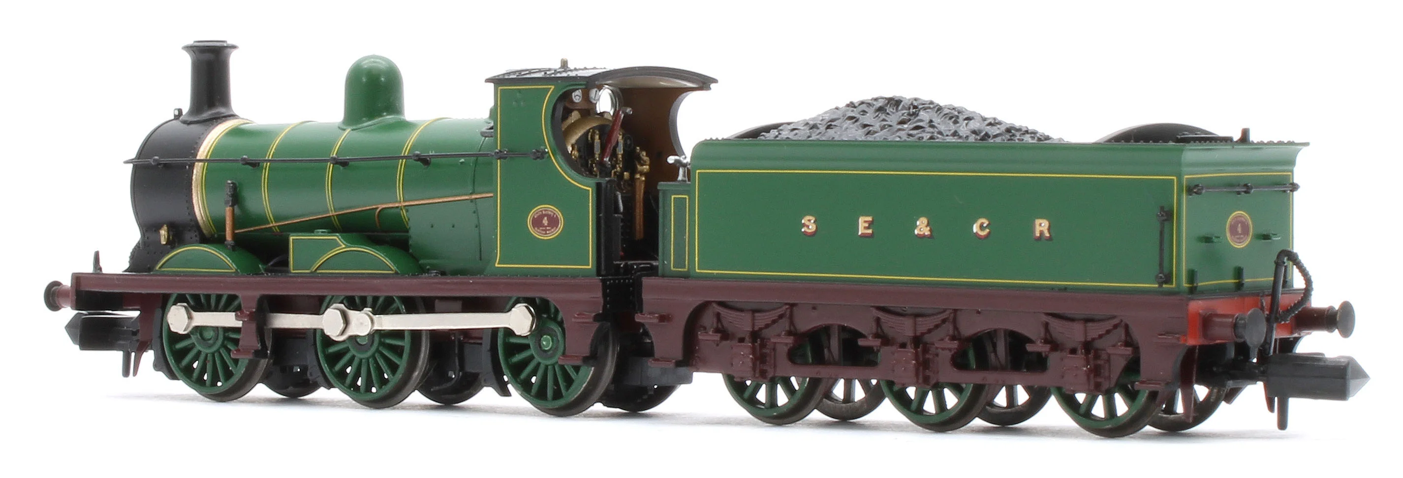 372-775ASF SE&CR C Class 4 SE&CR Lined Green (Simplified) Steam Locomotive - DCC Sound - Image 3