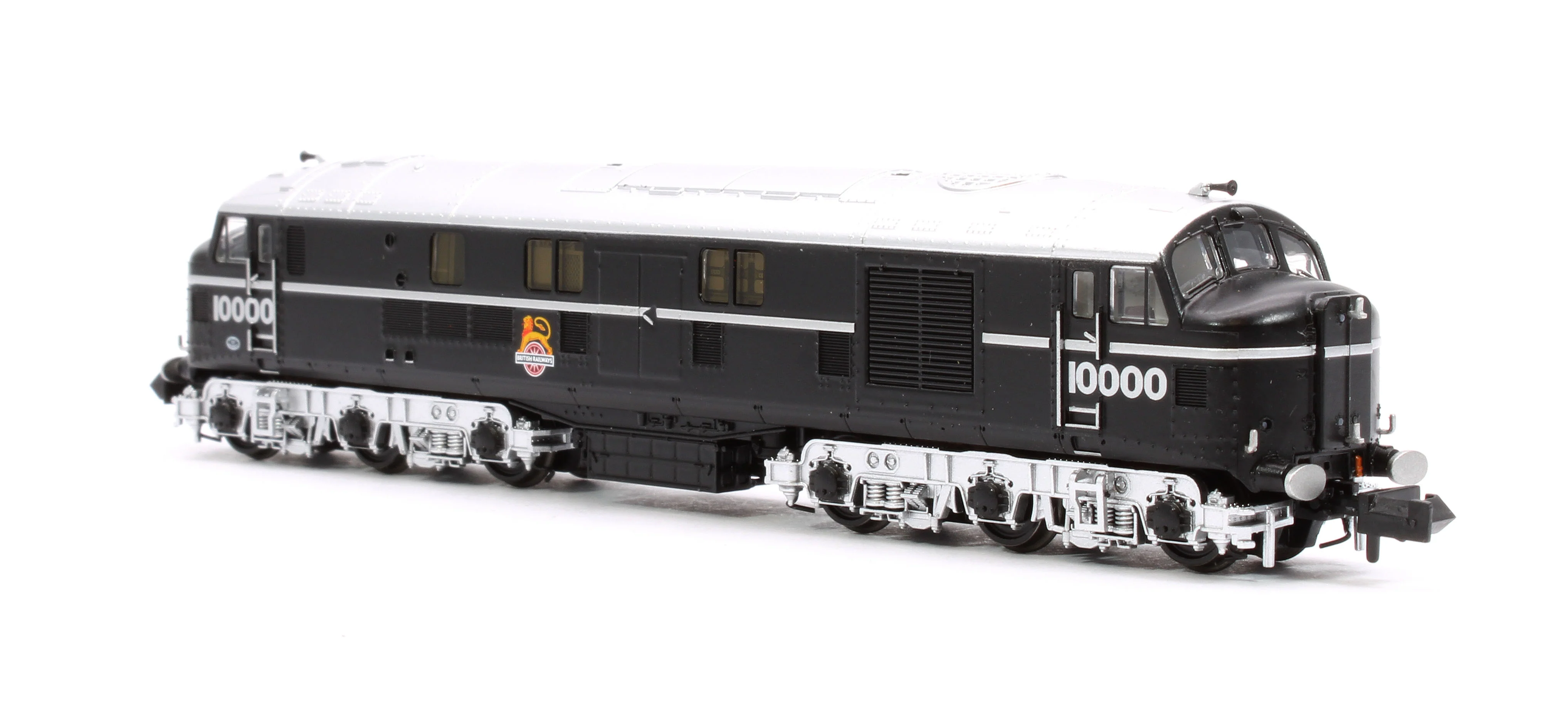 372-912SF LMS 10000 BR Black (Early Emblem) Diesel Locomotive - DCC Sound - Image 4