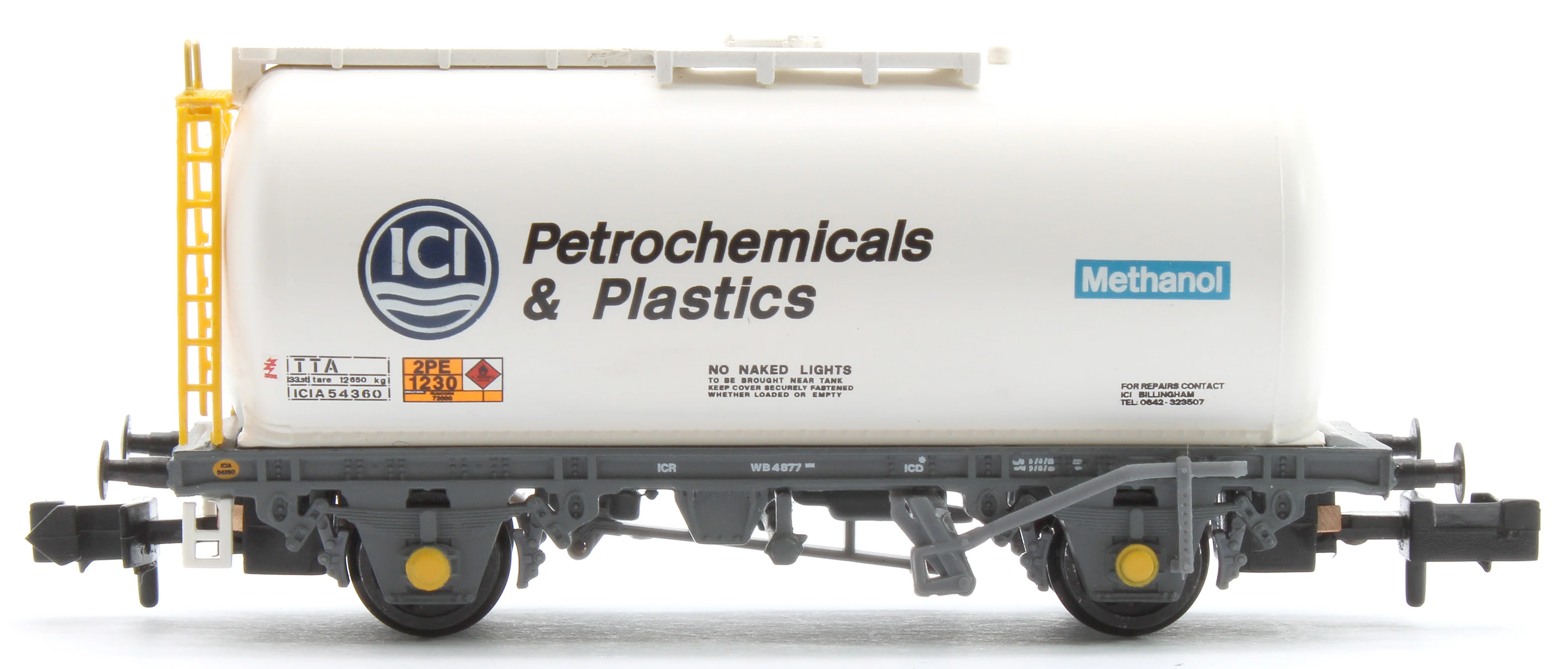 373-789 BR 45T TTA Tank Wagon 'ICI Petrochemicals' White ICIA54360 - Image 2