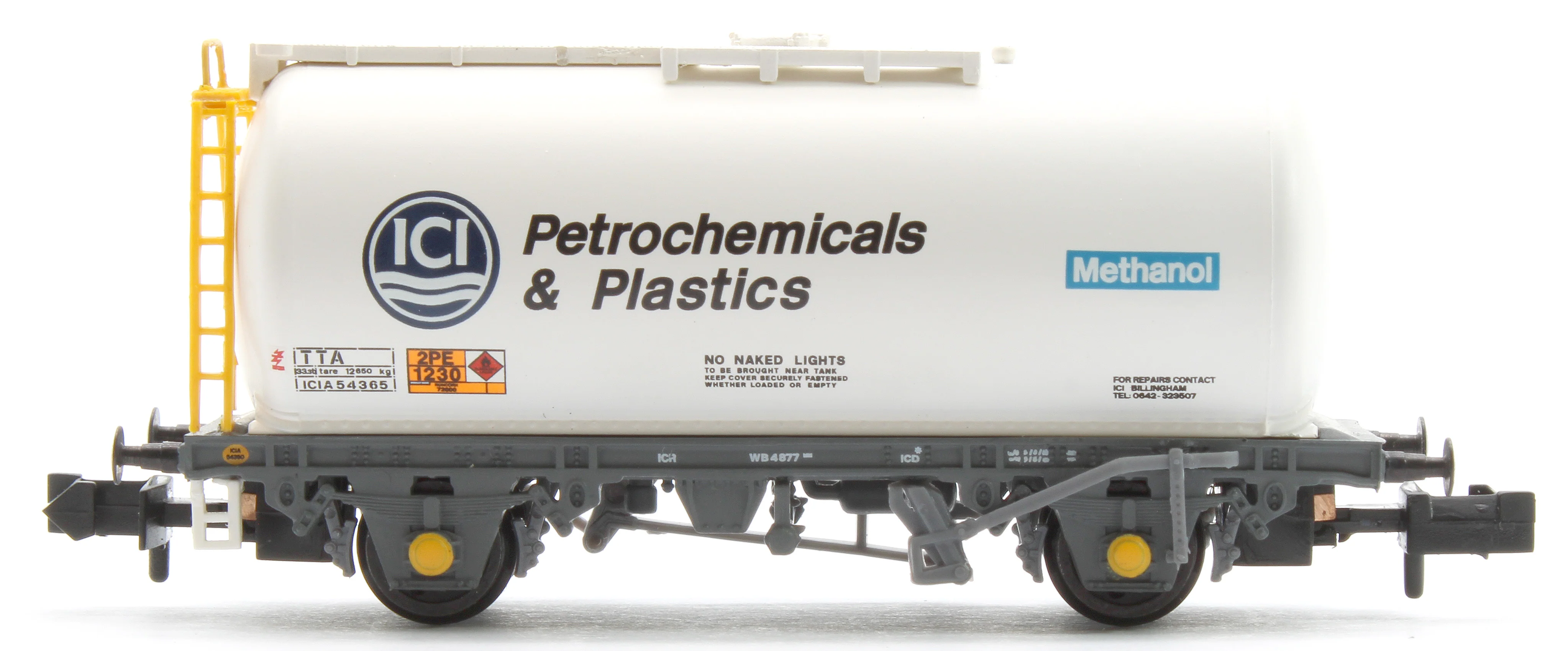 373-789A BR 45T TTA Tank Wagon 'ICI Petrochemicals' White ICIA54365 - Image 2