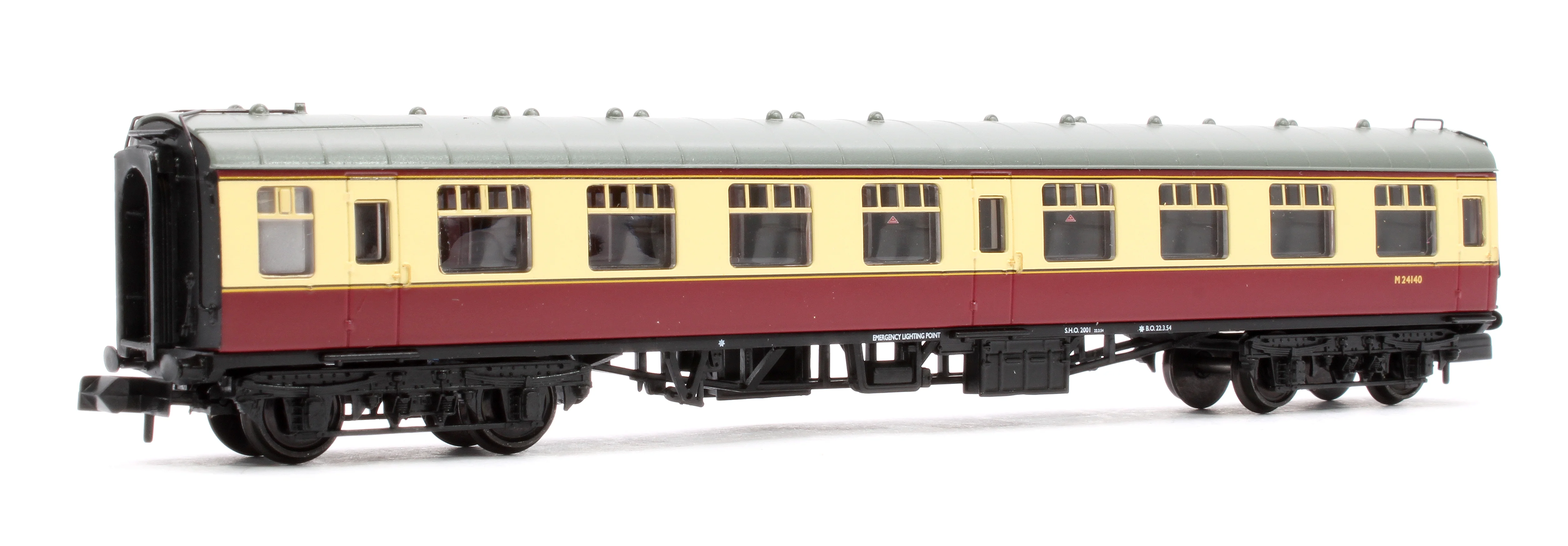 374-060F BR Mk1 SK Second Corridor BR Crimson & Cream No. M24140 - Image 3