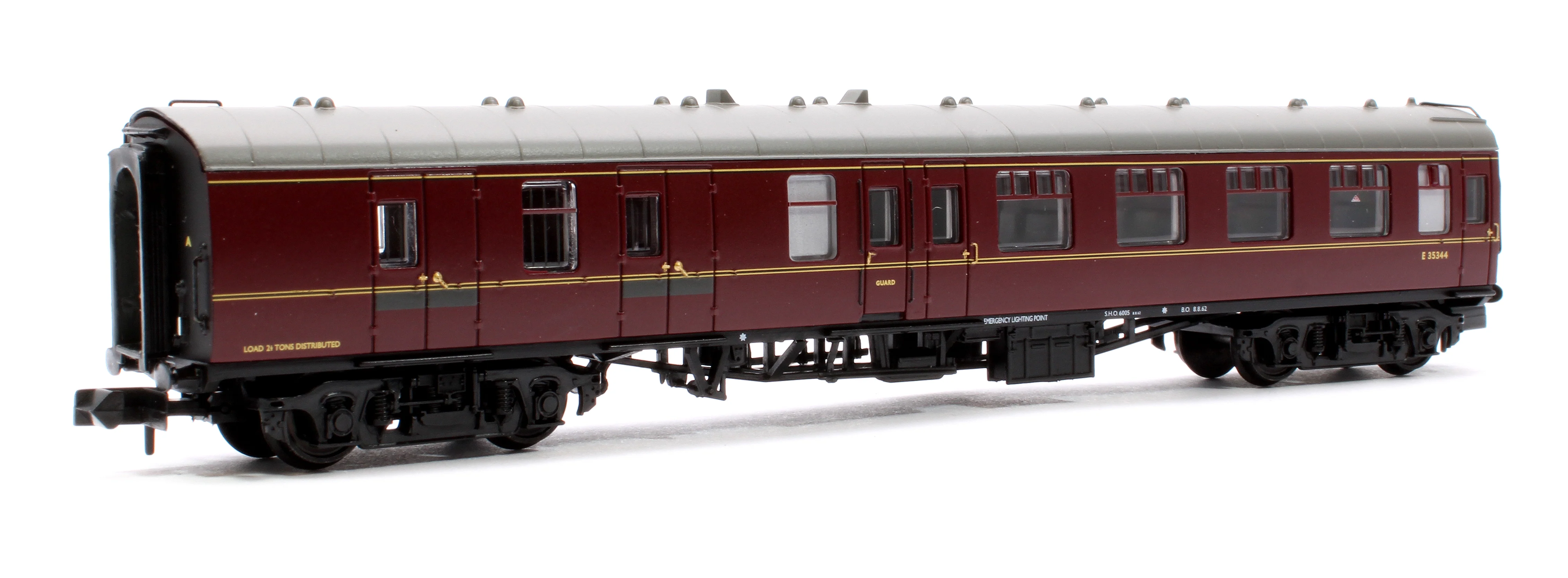 374-187E BR Mk1 BSK Brake Second Corridor BR Maroon No. E35344
