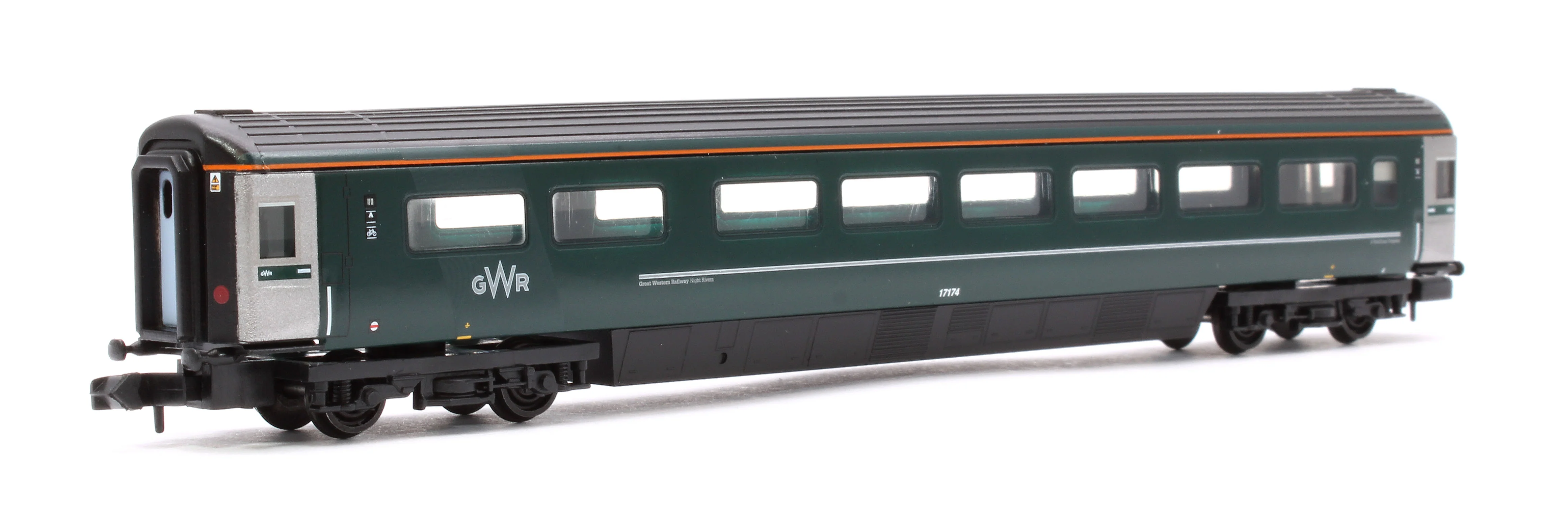 374-997 BR Mk3 'Night Riviera' 2-Coach Pack GWR Green (FirstGroup) No.10532 & No.17174 - Pack A - Image 7