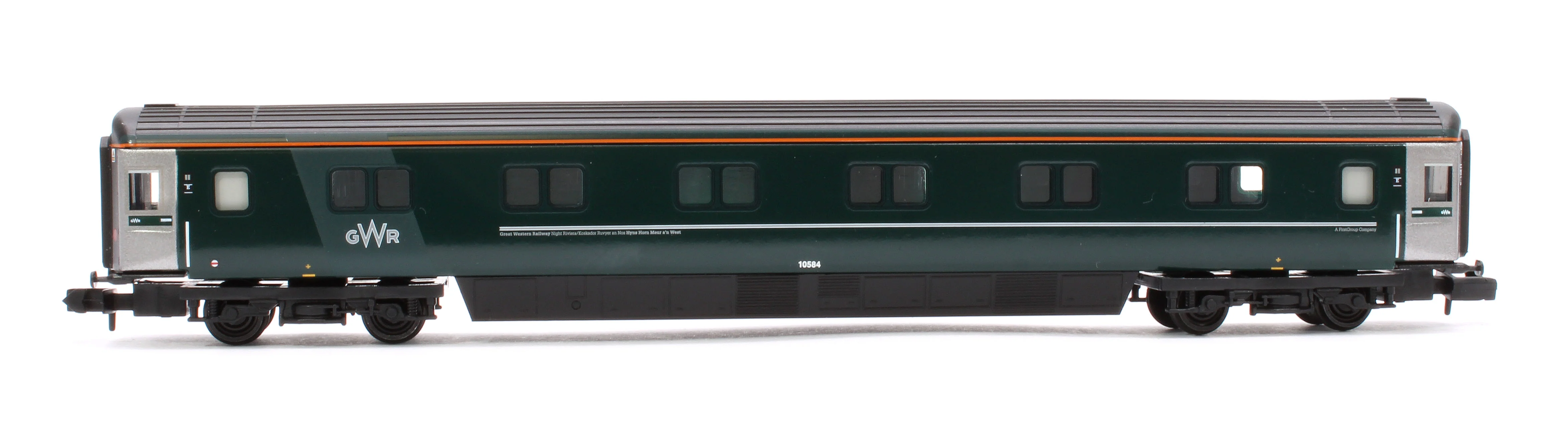 374-997A BR Mk3 'Night Riviera' 2-Coach Pack GWR Green (FirstGroup) No.10584 & No.12142 - Pack B - Image 3