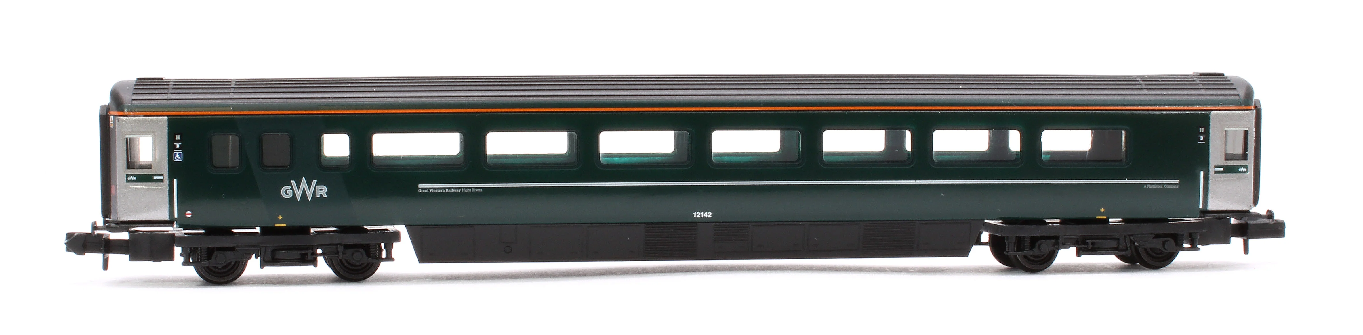 374-997A BR Mk3 'Night Riviera' 2-Coach Pack GWR Green (FirstGroup) No.10584 & No.12142 - Pack B - Image 6