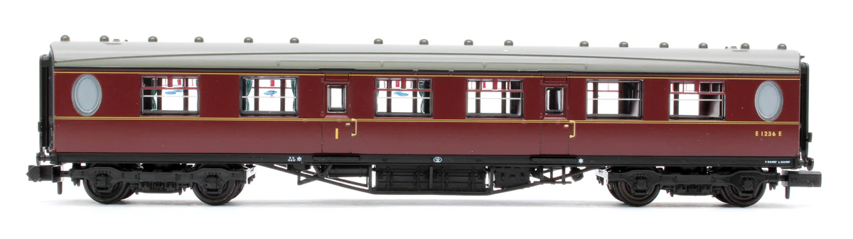 376-227 LNER Thompson Composite Corridor BR Maroon E1236E - Image 2