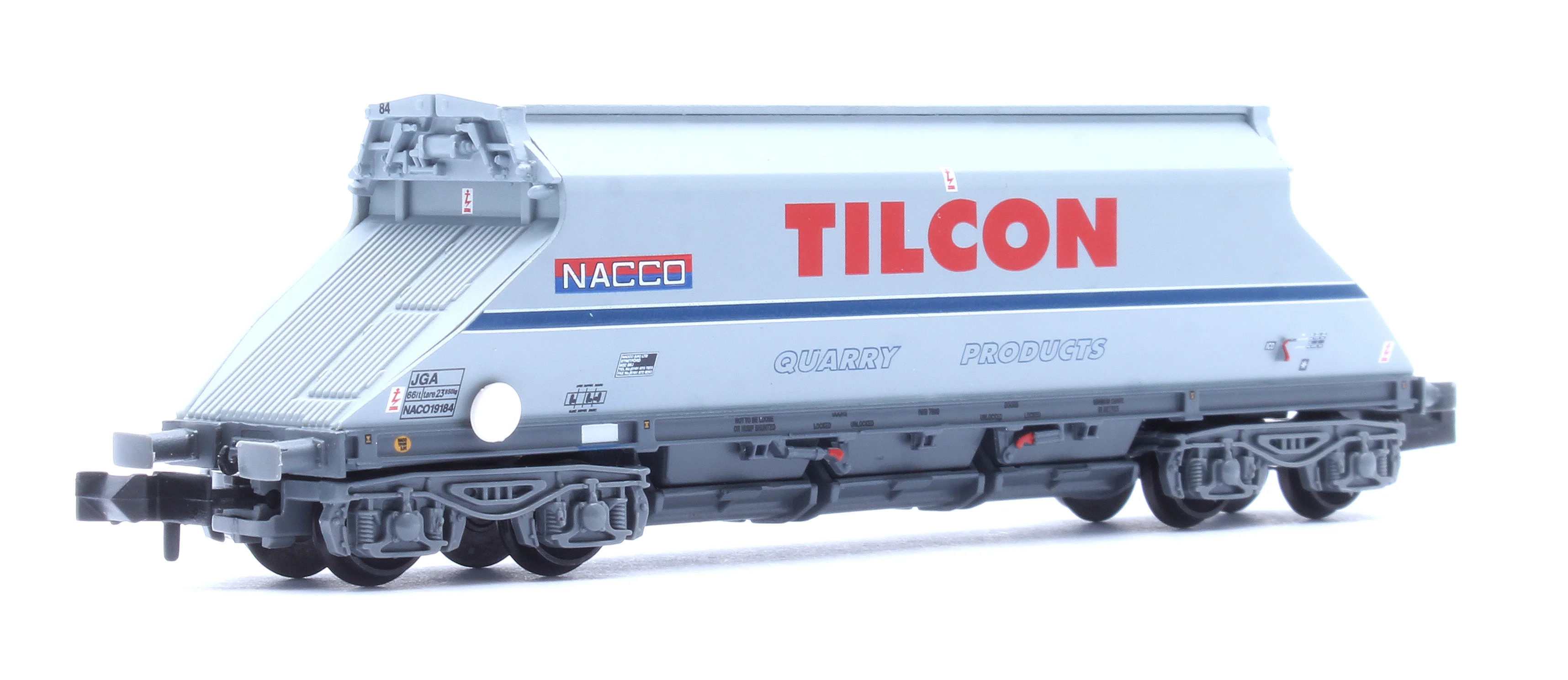 377-104 JGA Bogie Hopper with Hopper Cover 'Tilcon' Grey No.NACO19184