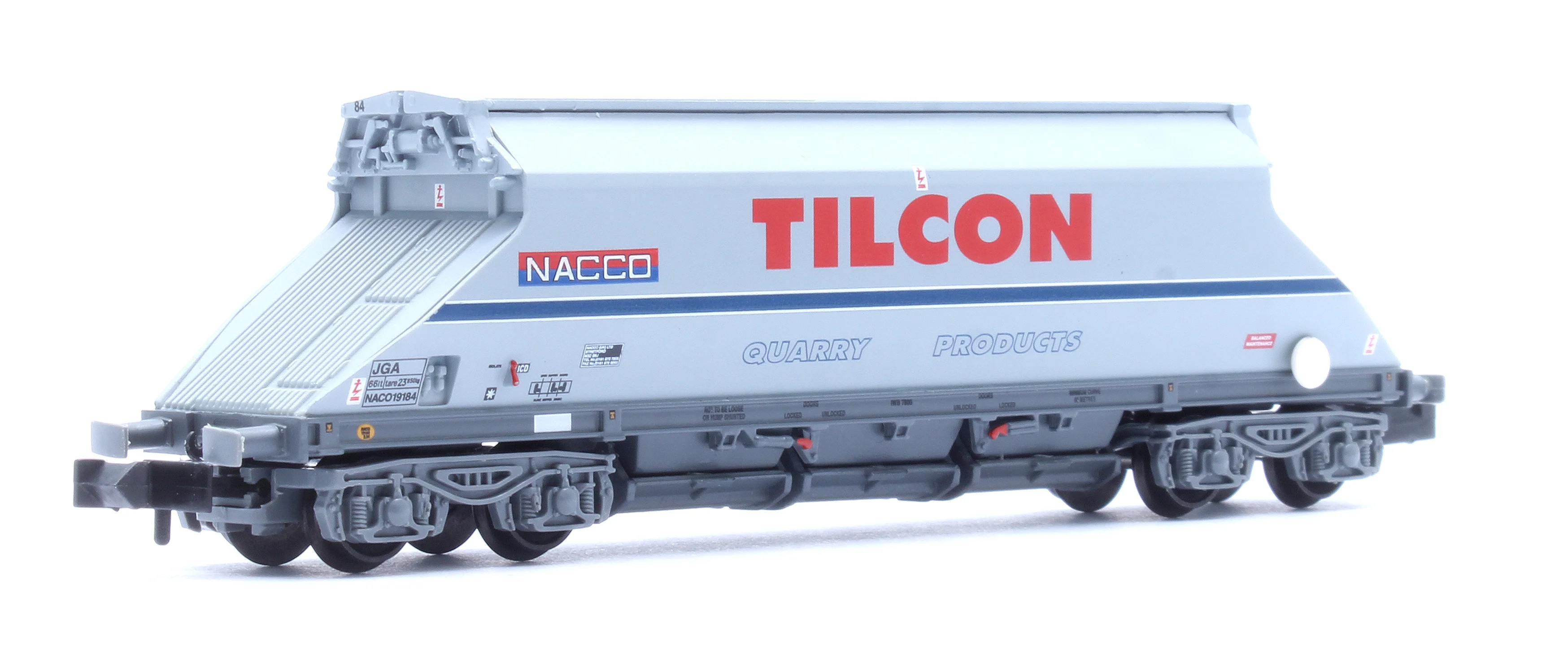 377-104 JGA Bogie Hopper with Hopper Cover 'Tilcon' Grey No.NACO19184 - Image 3