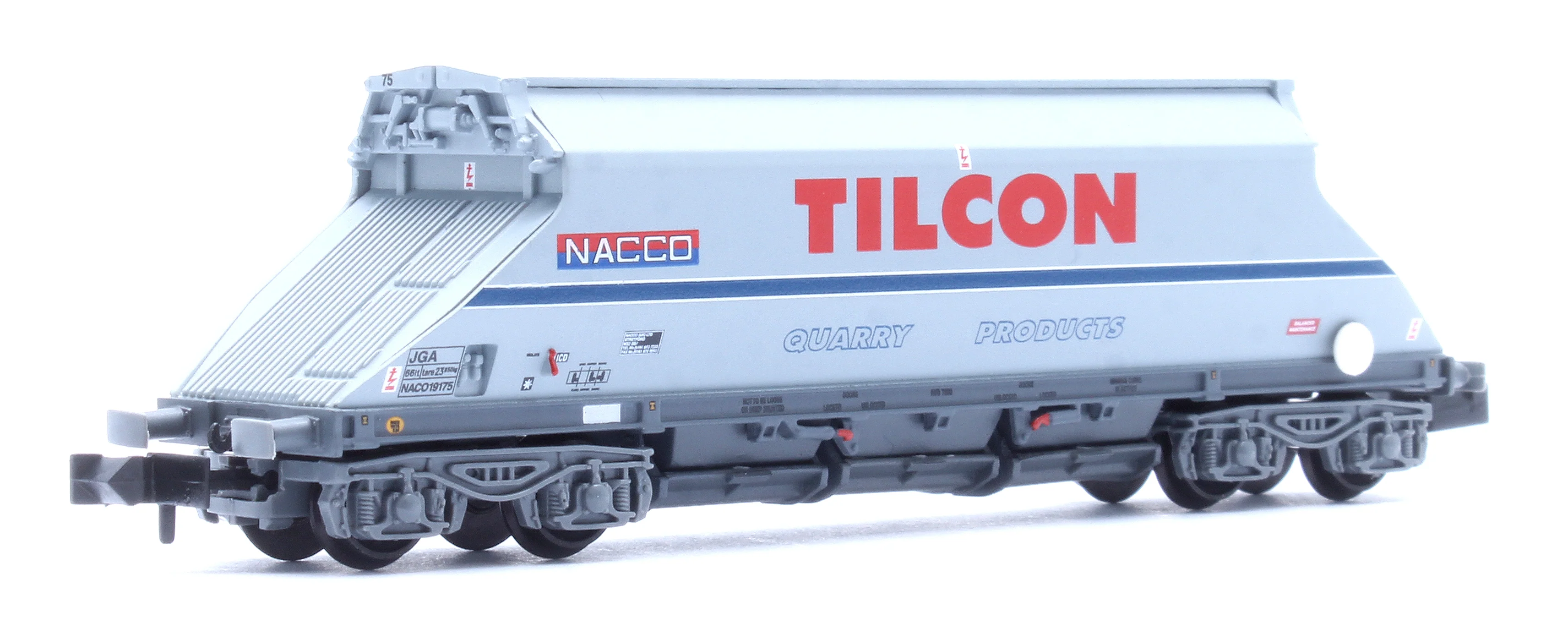 377-104A JGA Bogie Hopper with Hopper Cover 'Tilcon' Grey No.NACO19175