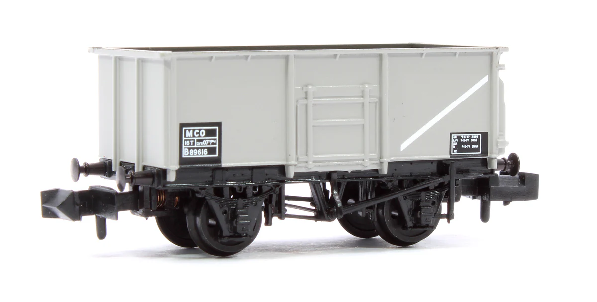 377-255B BR 16T Steel Mineral Wagon BR Grey (TOPS) No. B89616