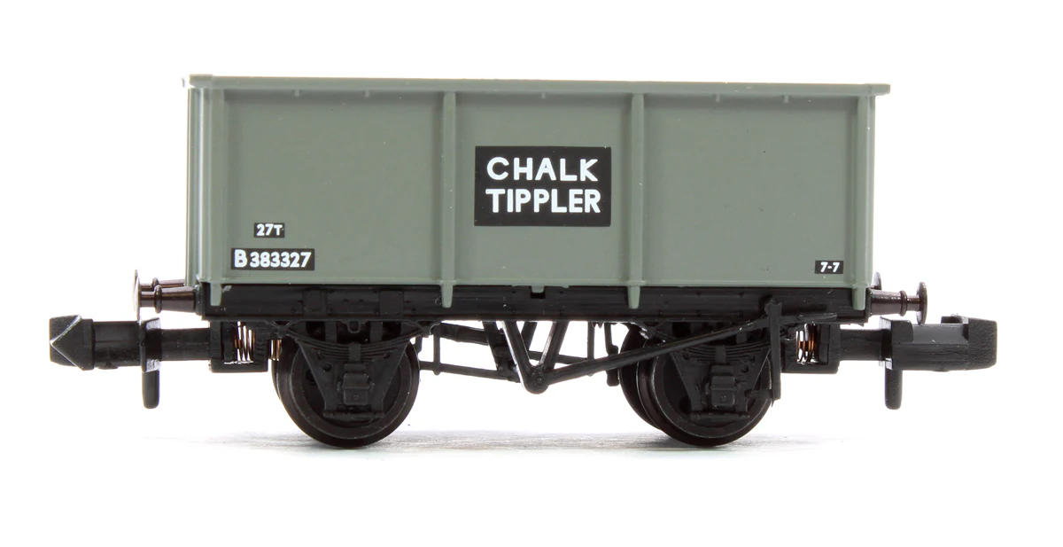 377-276C BR 27T Steel Tippler Wagon BR Grey 'Chalk' No. B383327 - Image 2