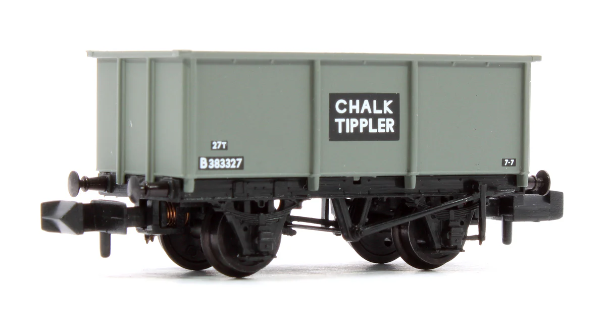 377-276C BR 27T Steel Tippler Wagon BR Grey 'Chalk' No. B383327 - Image 3