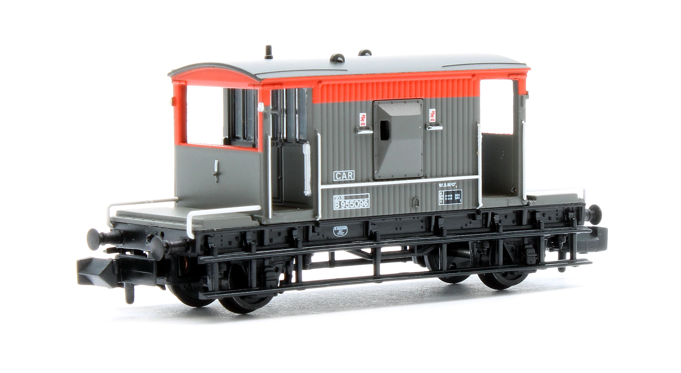 377-535B BR 20T Brake Van BR Railfreight Red & Grey No. B955096 - Image 2