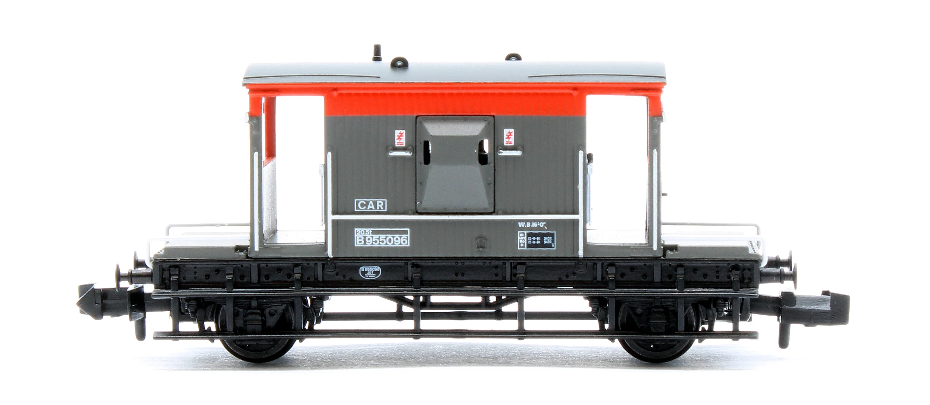 377-535B BR 20T Brake Van BR Railfreight Red & Grey No. B955096 - Image 3