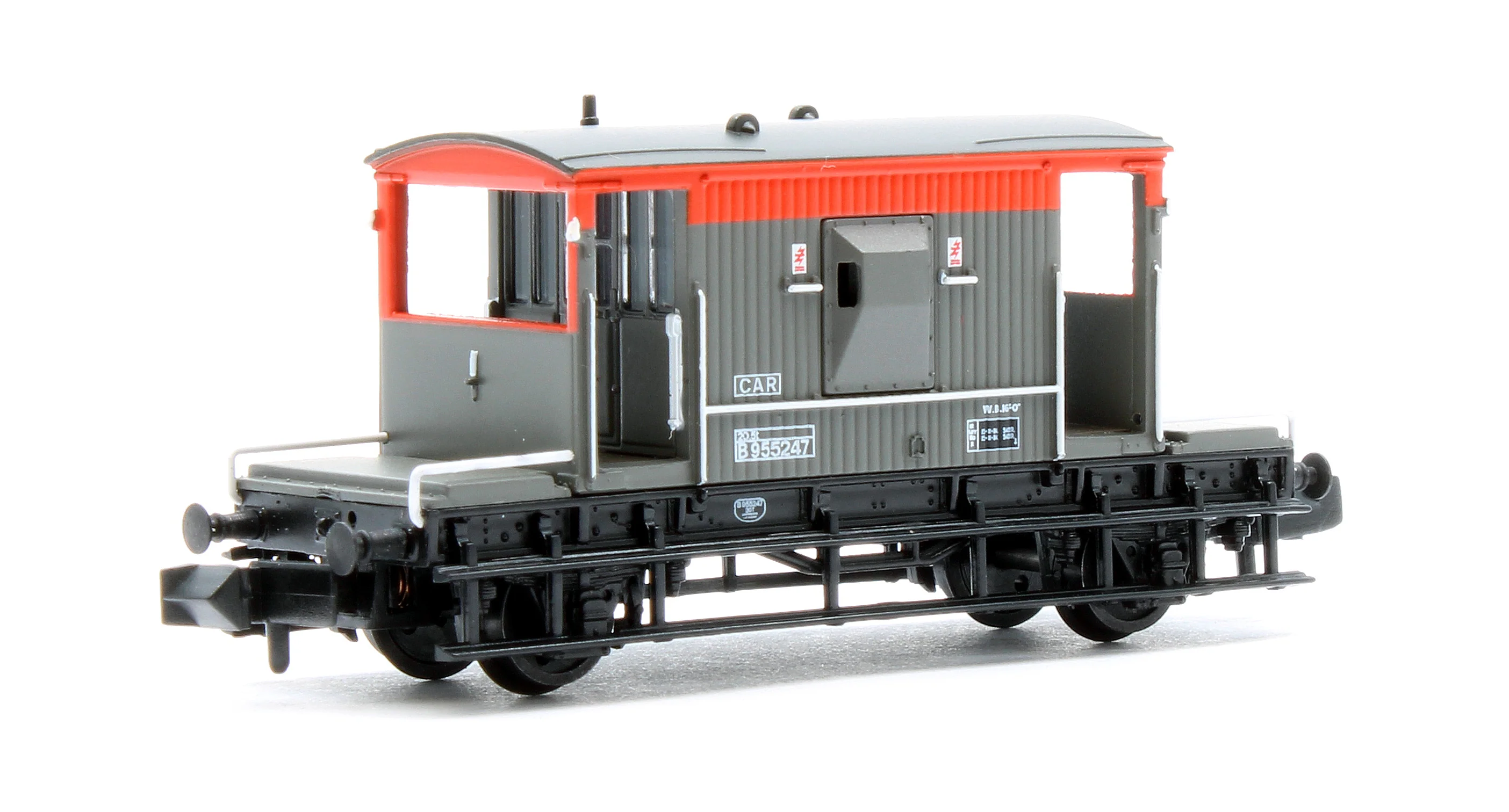 377-535C BR 20T Brake Van BR Railfreight Red & Grey No. B955247 - Image 2