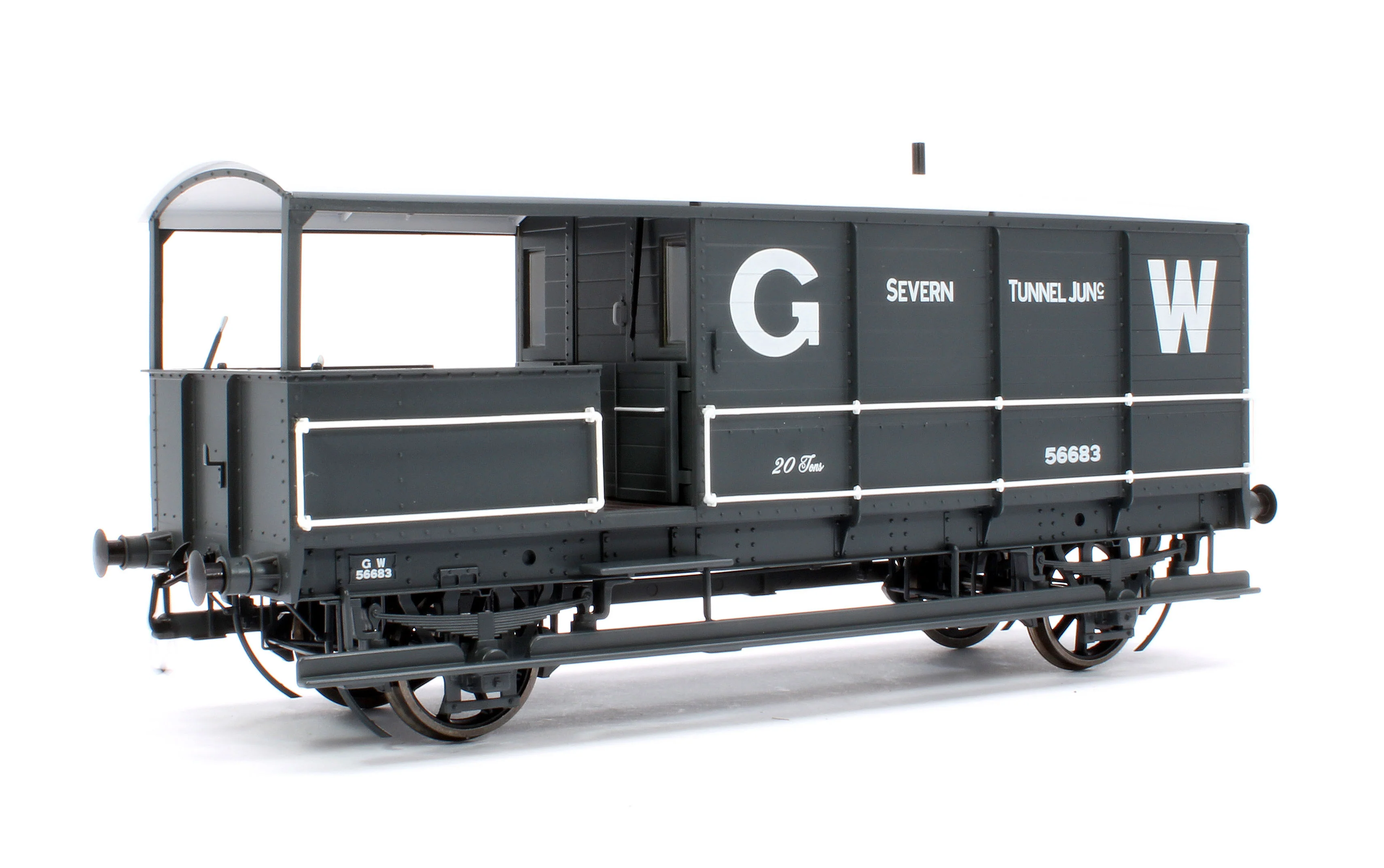 7F-300-001 Great Western Toad Brake Van Diagram AA15 Grey 56683