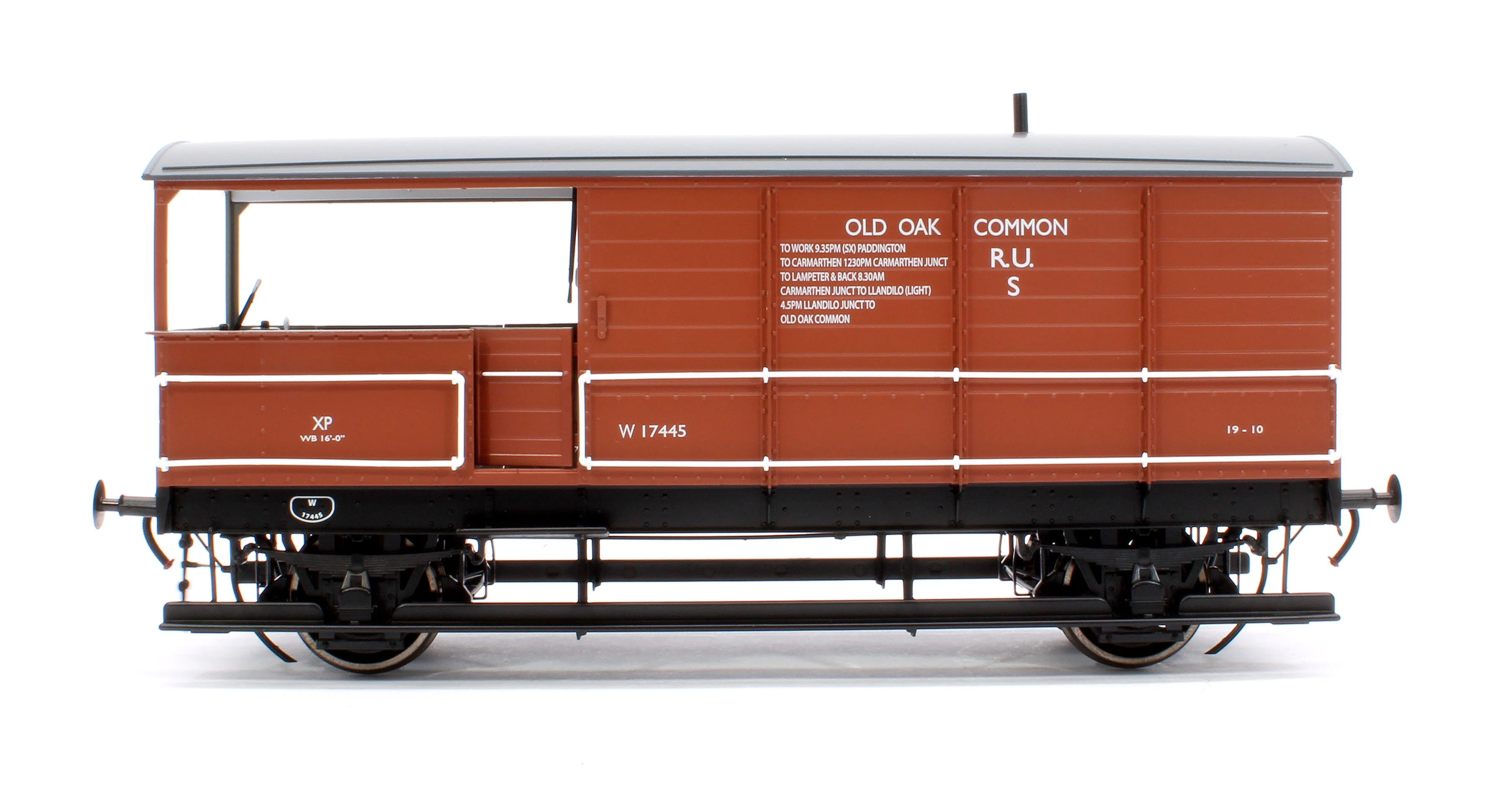 7F-300-008 Great Western Toad Brake Van Diagram AA21 Bauxite W17445 - Image 2