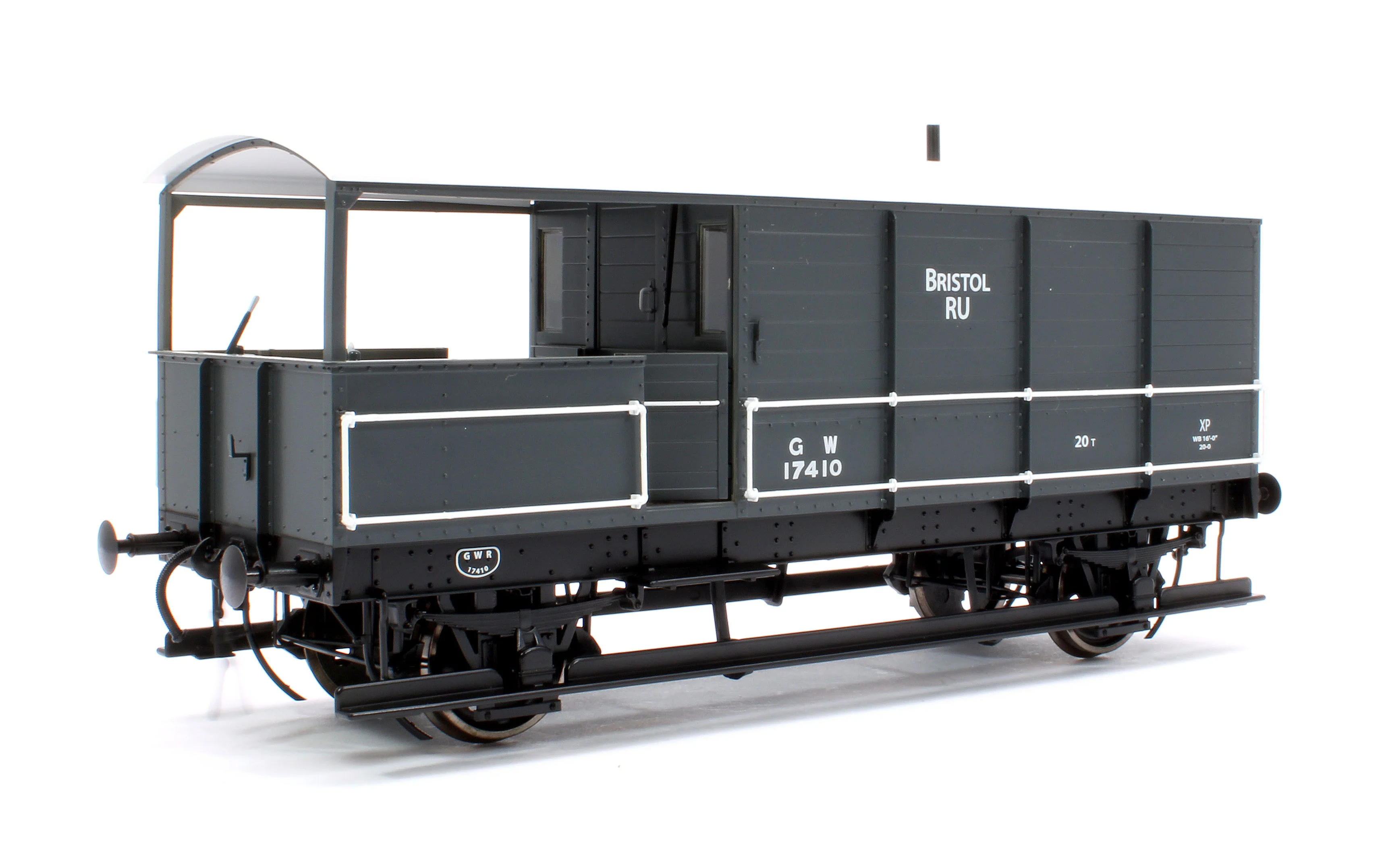 7F-300-007 Great Western Toad Brake Van Diagram AA21 Grey 17410
