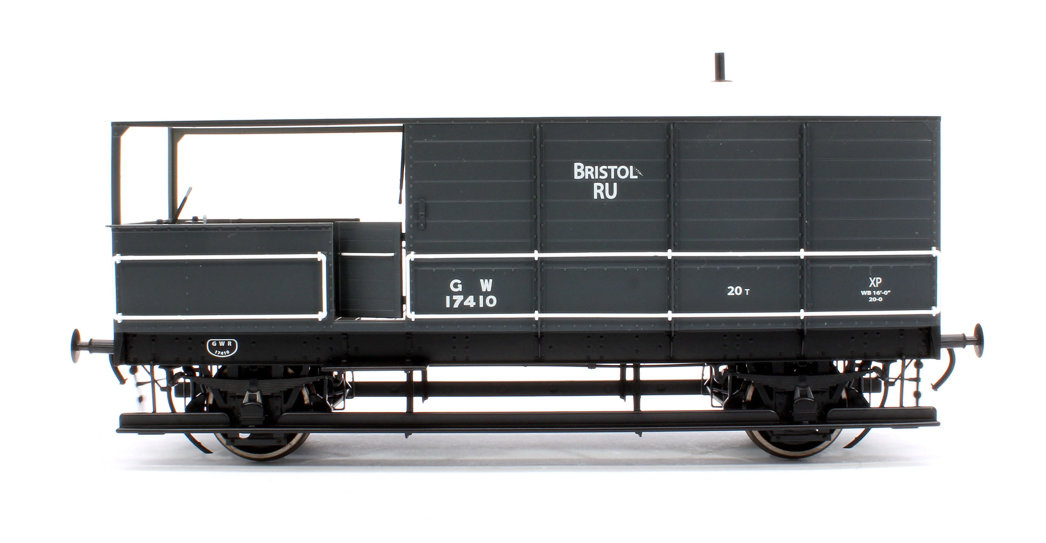 7F-300-007 Great Western Toad Brake Van Diagram AA21 Grey 17410 - Image 2